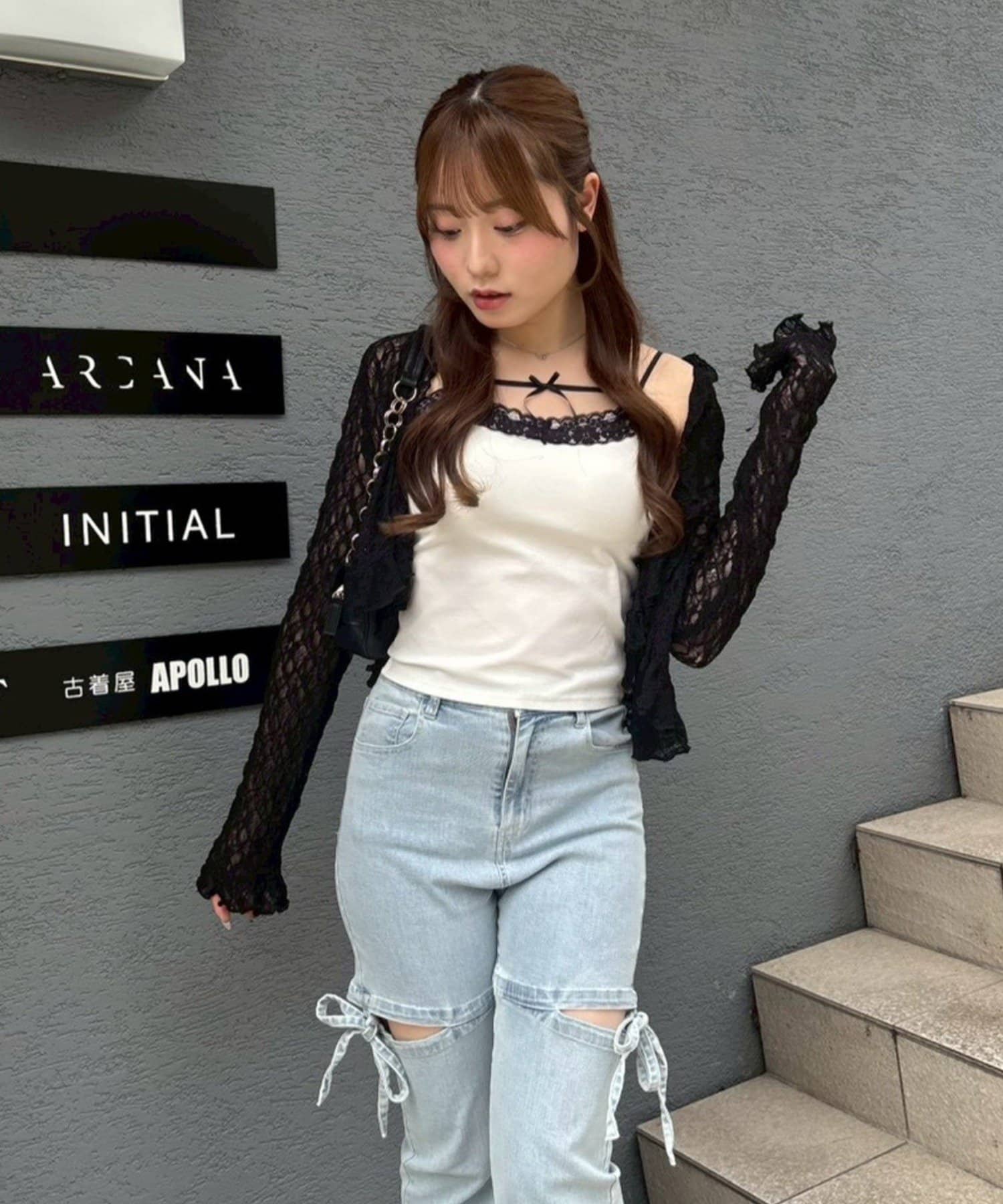 NICE CLAUP / OLIVE des OLIVE OUTLET(ナイスクラップ  / オリーブ デ オリーブ アウトレット) 【continuer】カップ付アソートキャミ