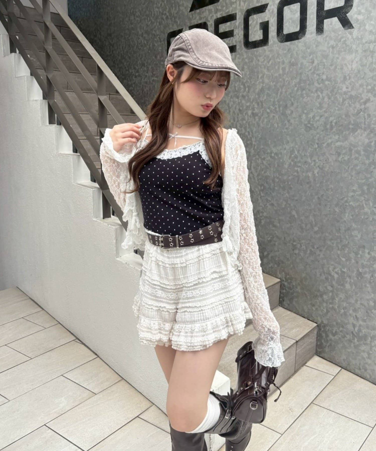 NICE CLAUP / OLIVE des OLIVE OUTLET(ナイスクラップ  / オリーブ デ オリーブ アウトレット) 【continuer】カップ付アソートキャミ