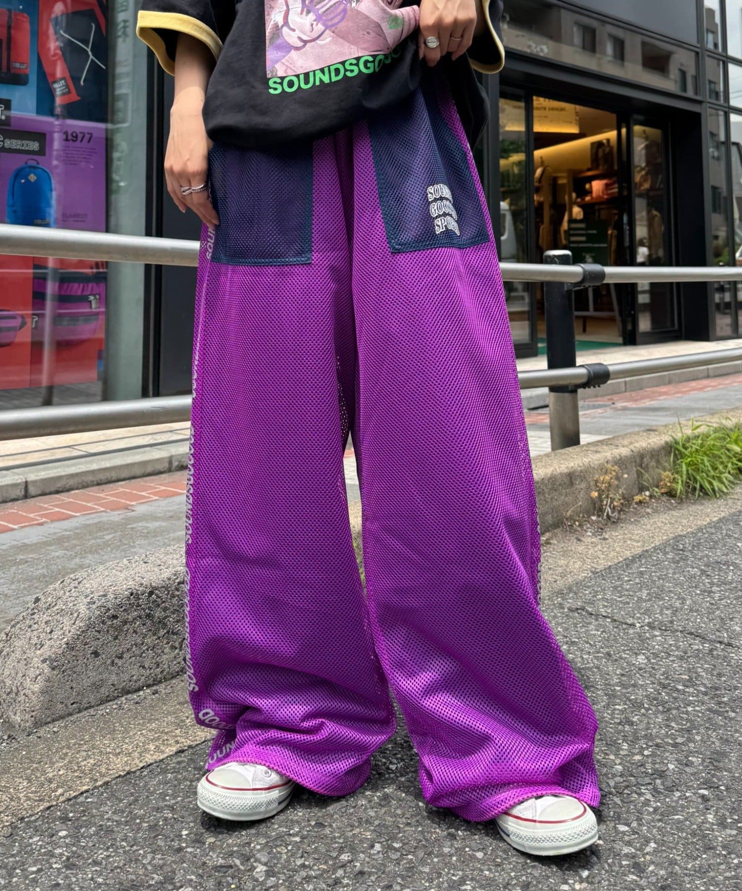 SOUNDS GOOOD】リバーシブルメッシュパンツ | CIAOPANIC TYPY(チャオ