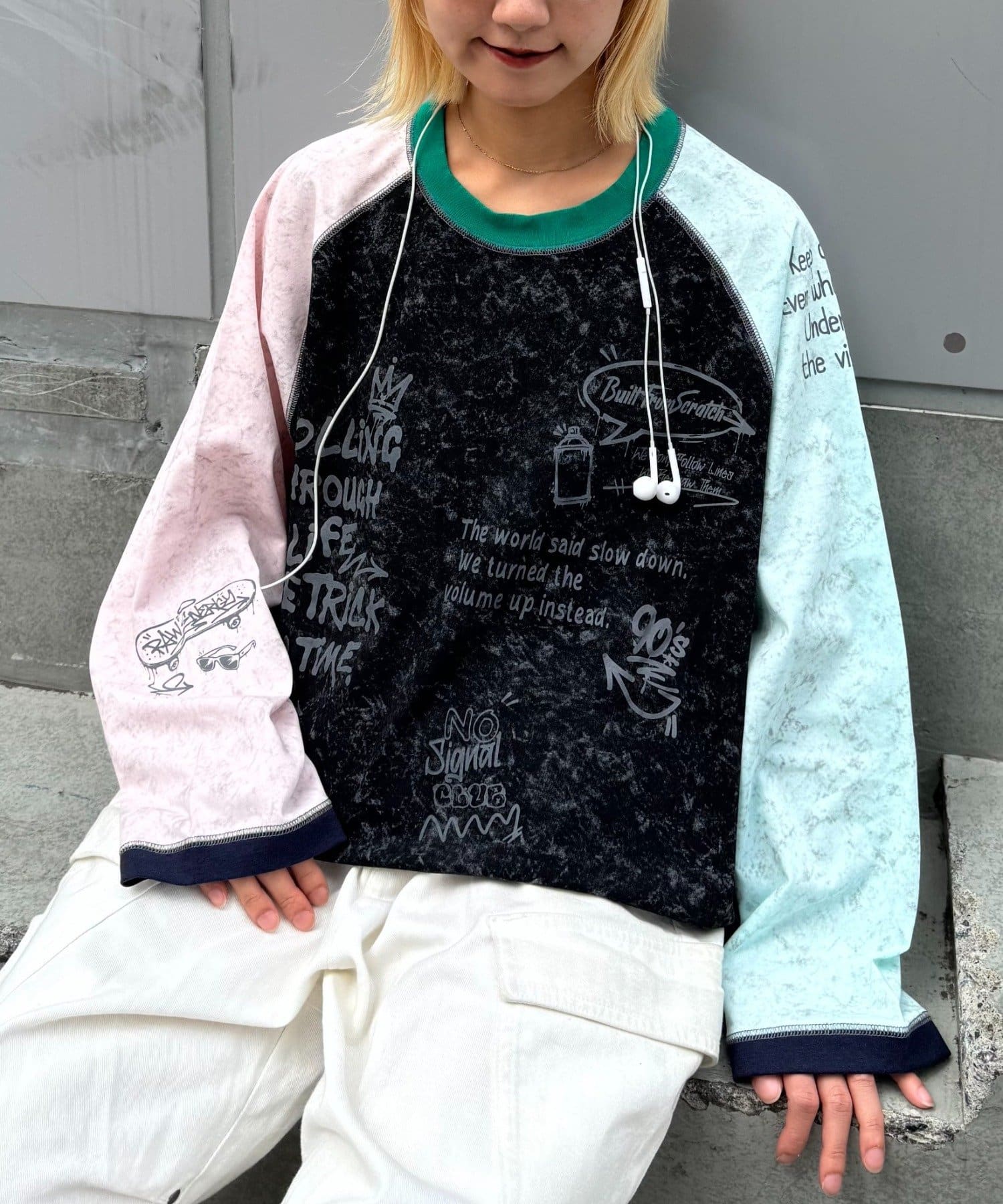 CIAOPANIC TYPY(チャオパニックティピー) 【SOUNDS GOOOOD】タイダイラグランプリントTEE