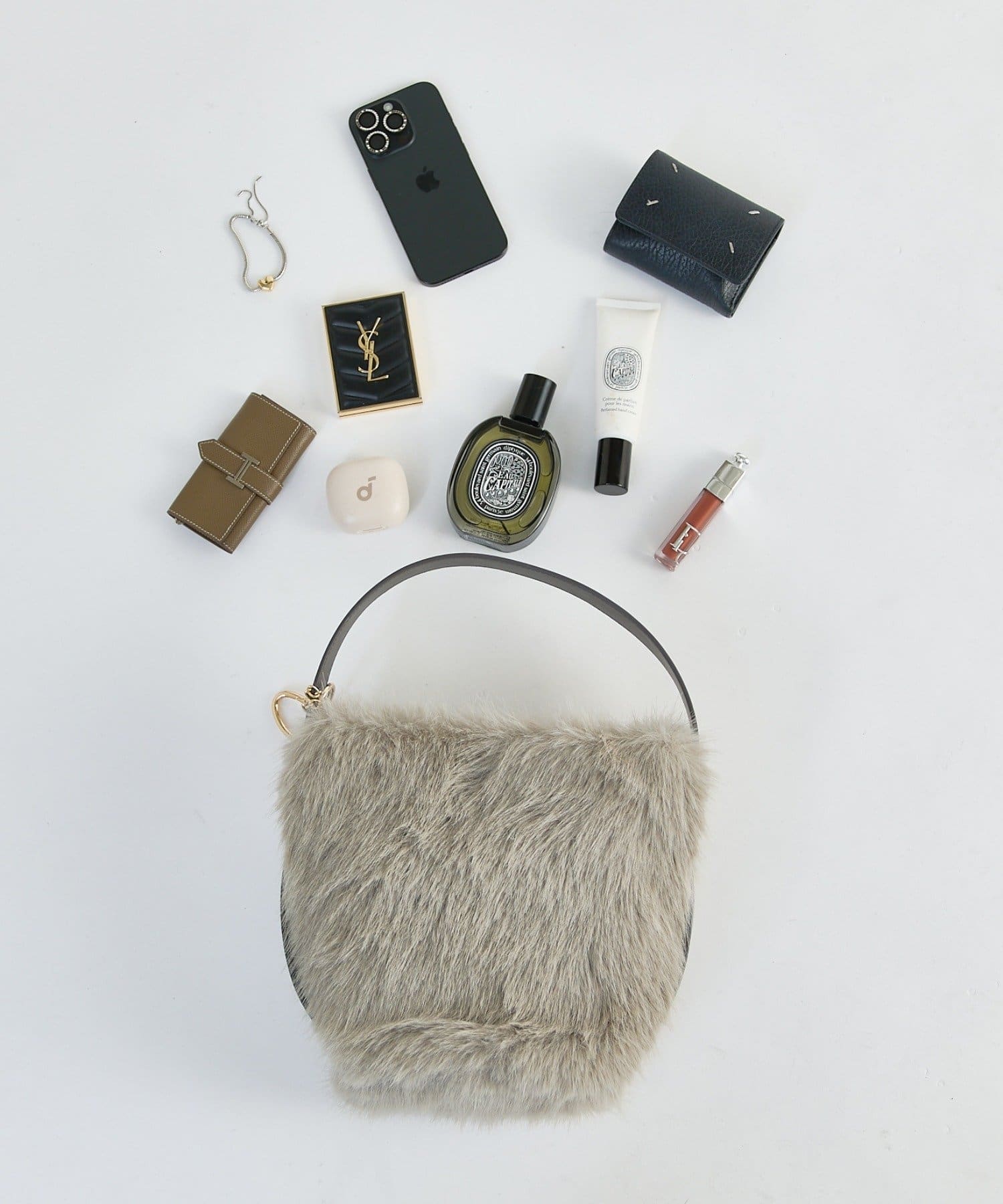Lui's(ルイス) フェイクファーショルダーBAG
