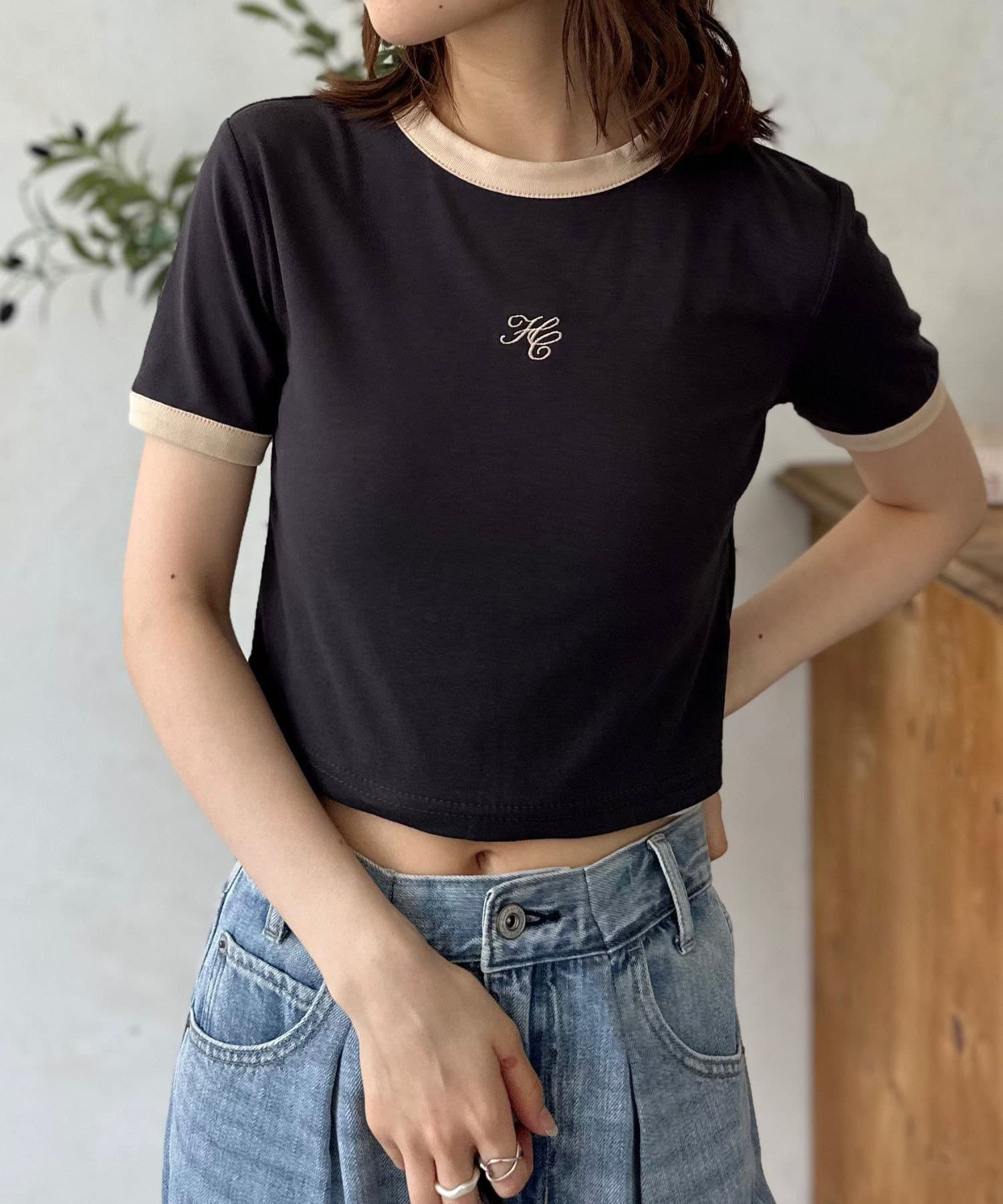 LOCUST(ローカスト) 刺繍リンガーT