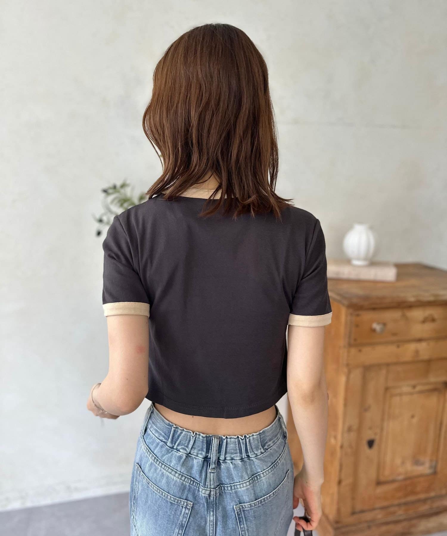 LOCUST(ローカスト) 刺繍リンガーT