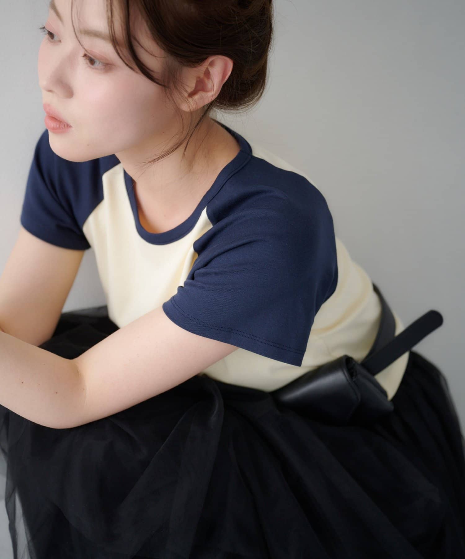 Kastane(カスタネ) 【6.13(土)0:00販売開始/ECオーダー会展示アイテム】ラグランちびTEE