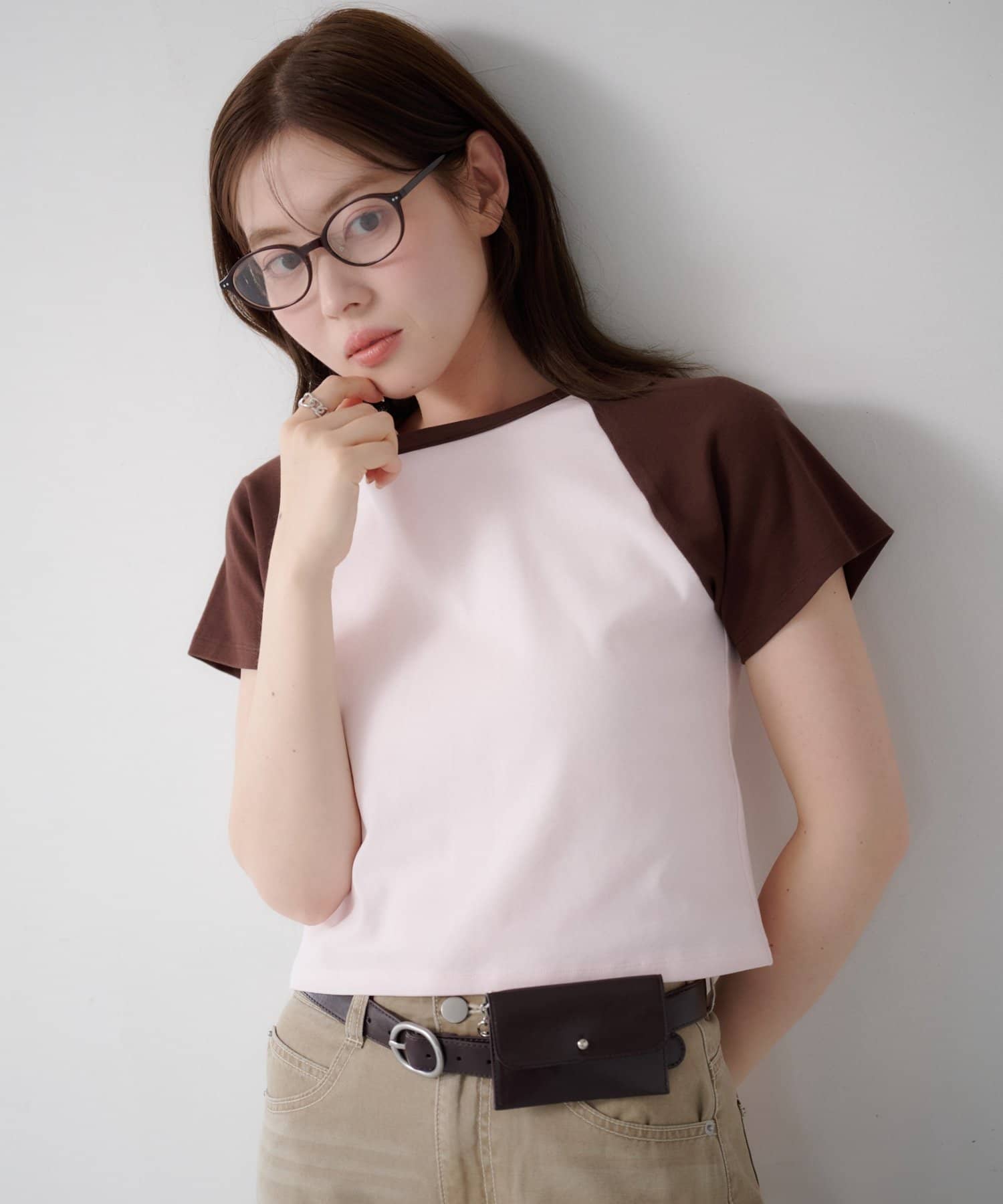 Kastane(カスタネ) 【6.13(土)0:00販売開始/ECオーダー会展示アイテム】ラグランちびTEE