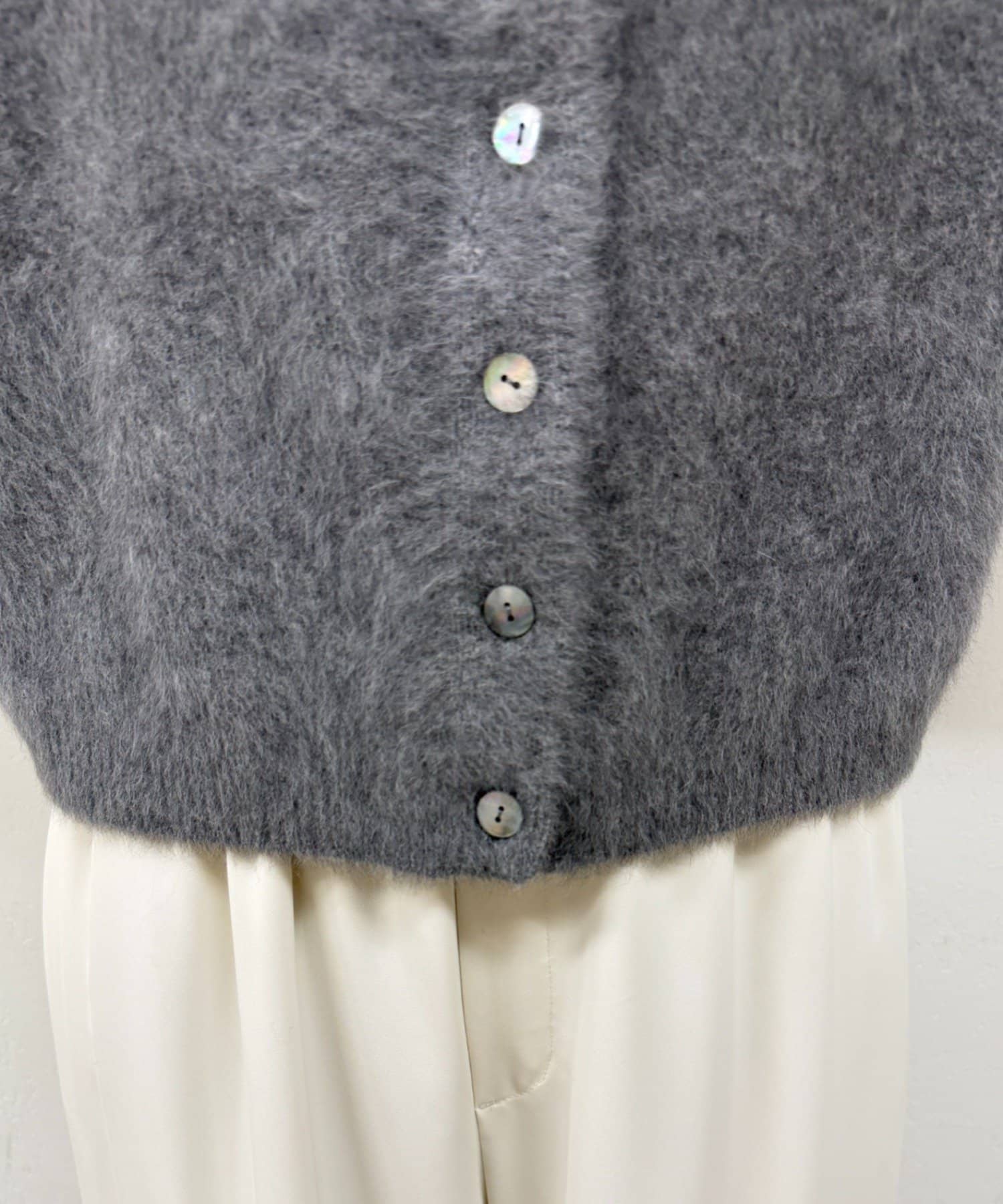 LOUNGEDRESS(ラウンジドレス) 《前後着用可》FURカシミヤ2WAYカーデ