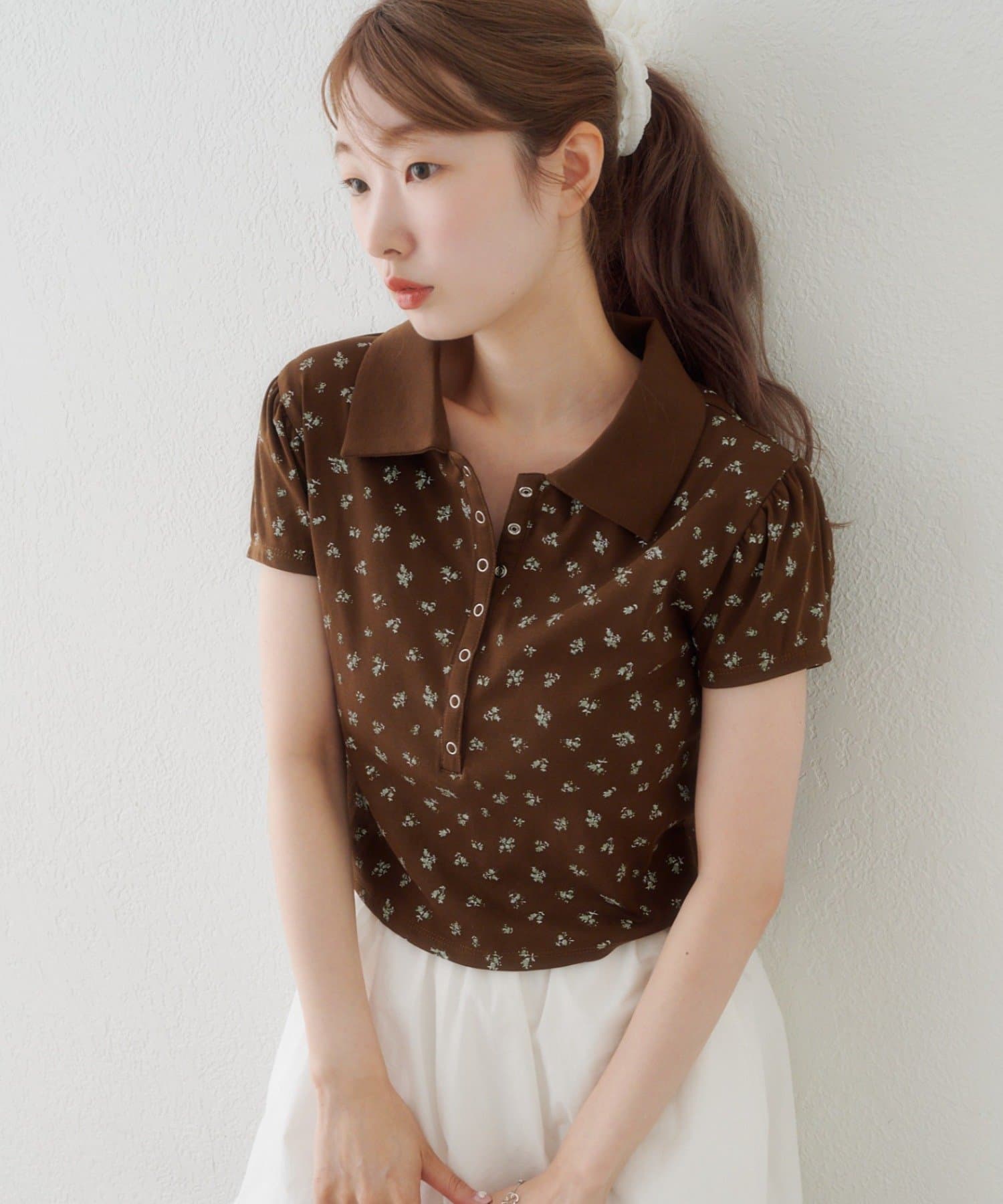 Kastane(カスタネ) 【6.21(日)0:00発売/WEB先行】フラワーチビポロtee