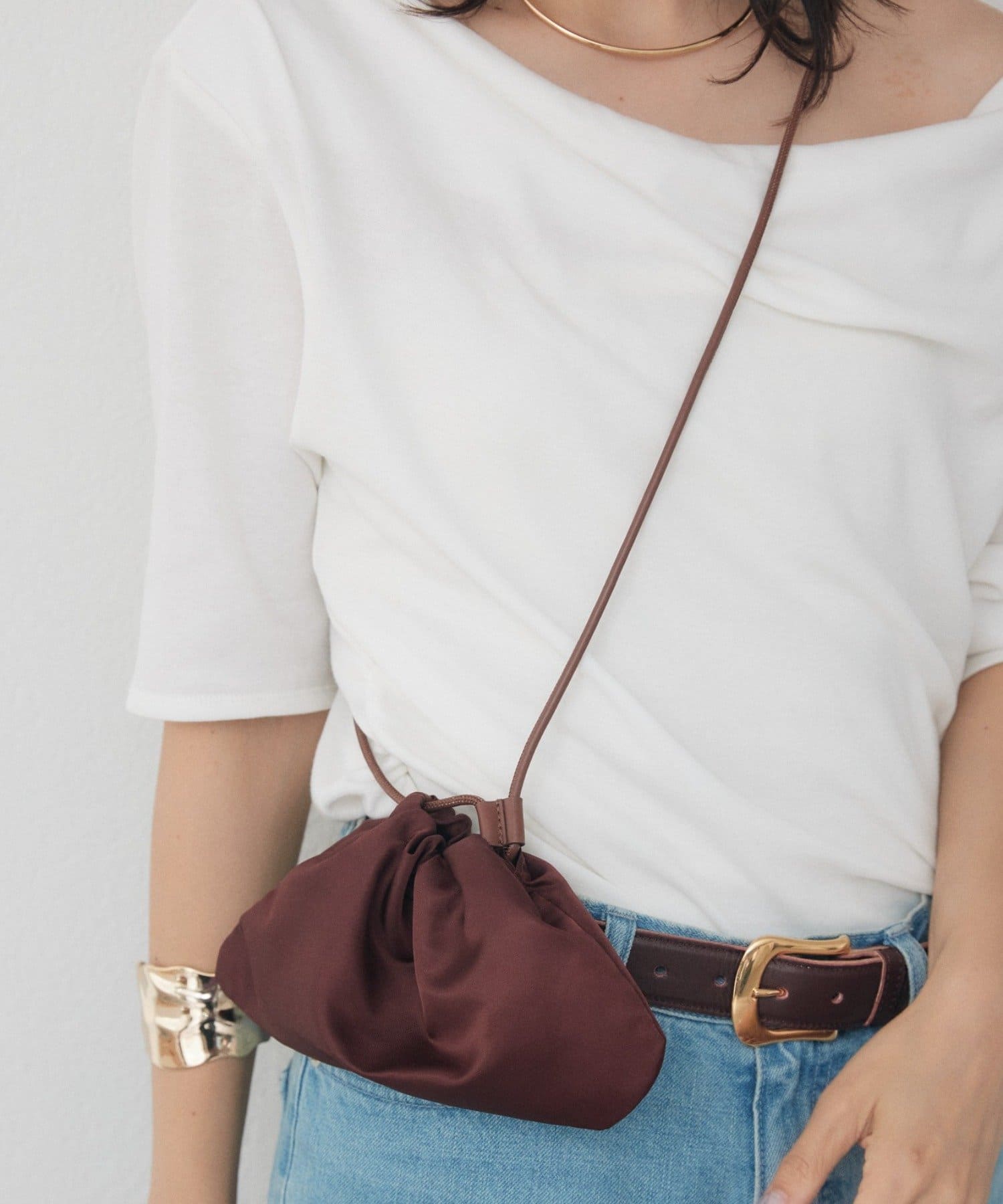 RIVE DROITE(リヴドロワ) 予約【軽やかに持てる】gather mini bag