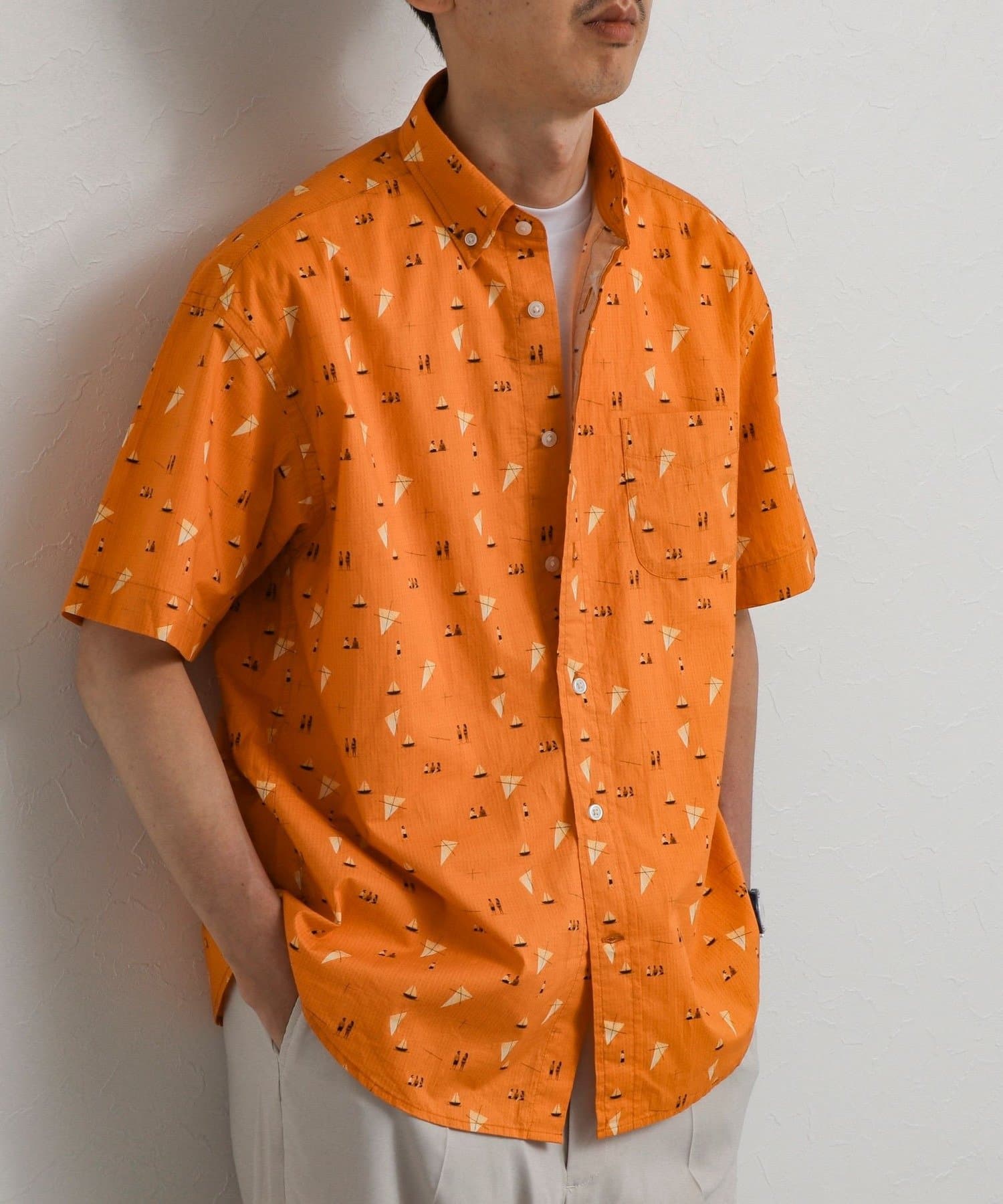 NOLLEY'S(ノーリーズ) 総柄BDシャツ 26SS