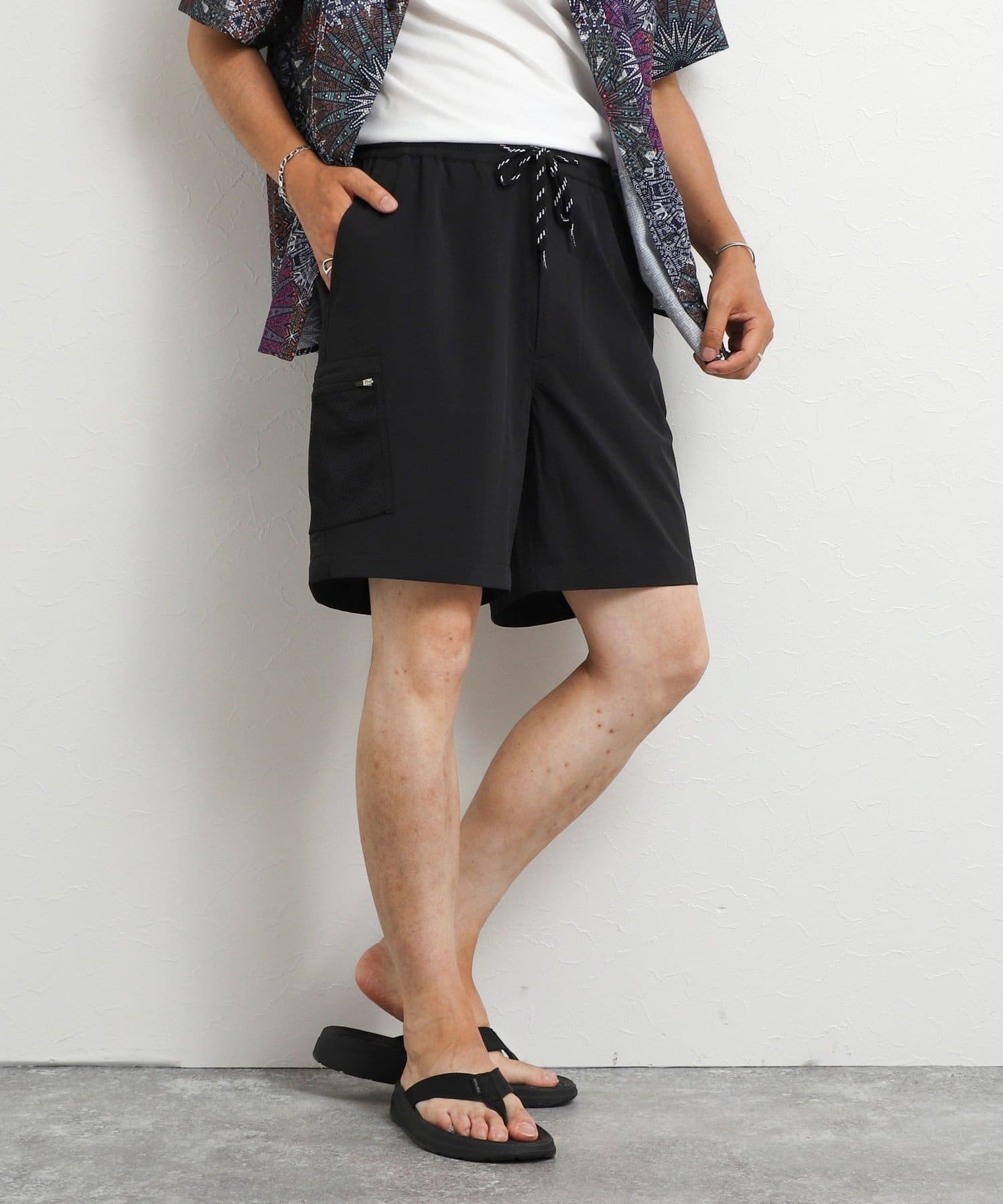 NOLLEY'S(ノーリーズ) 撥水メッシュカーゴショートパンツ 26SS