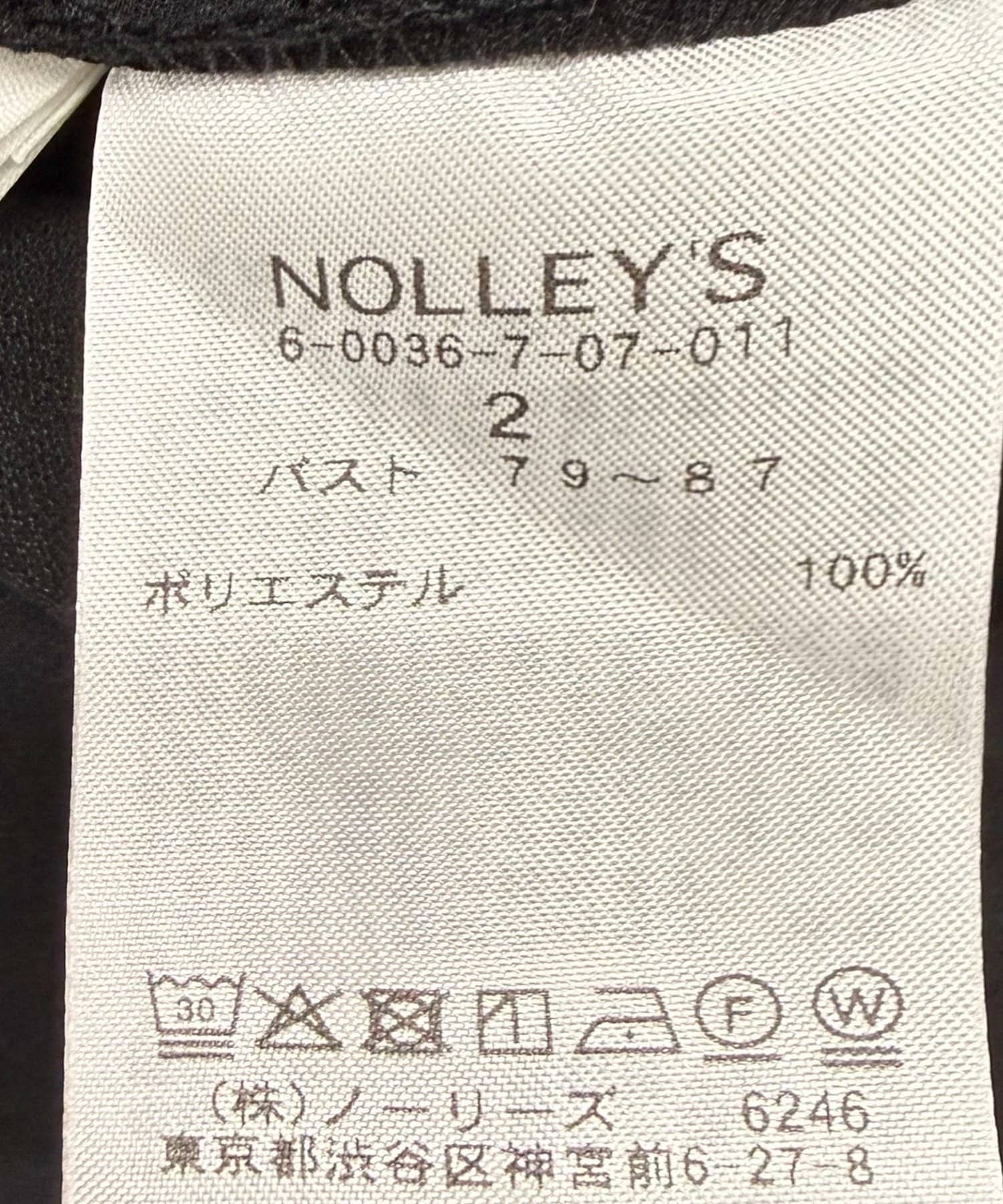 NOLLEY'S(ノーリーズ) 《接触冷感/防シワ/UVカット》多機能ジョーゼット2WAYイージーワンピース