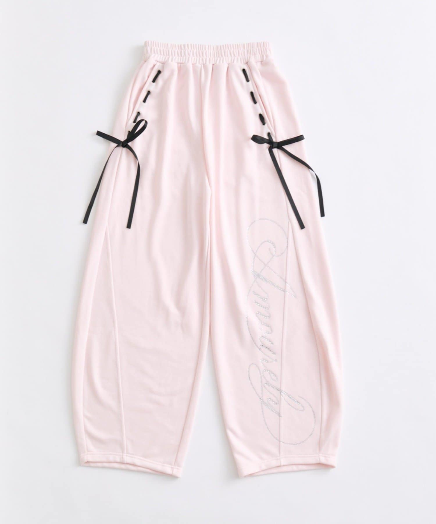 OLIVE des OLIVE(オリーブ デ オリーブ) アイレットリボンバレルレッグパンツ