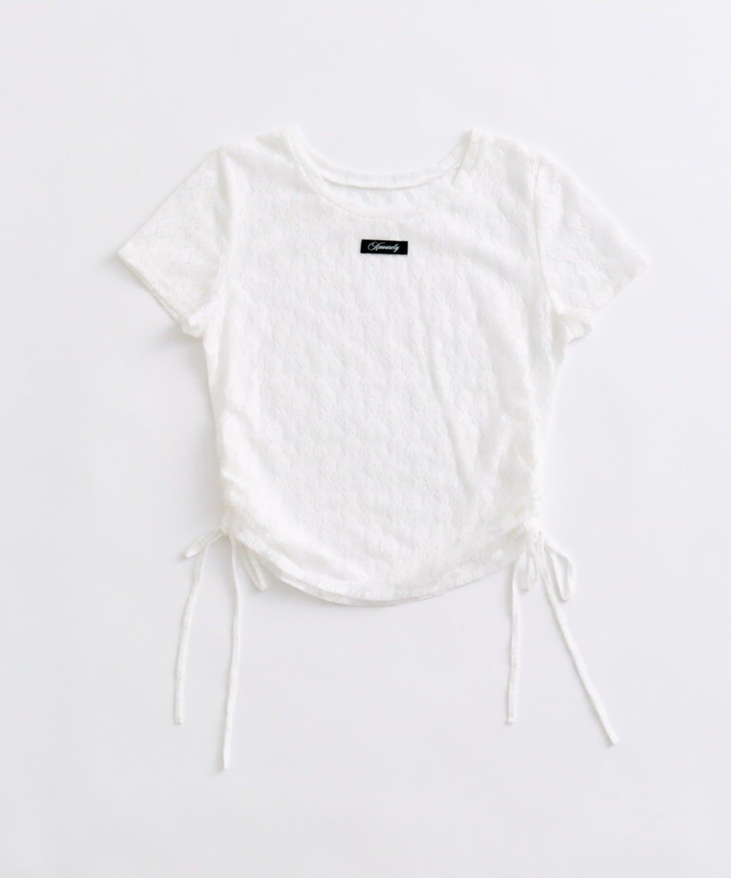 OLIVE des OLIVE(オリーブ デ オリーブ) レースドロストTシャツ