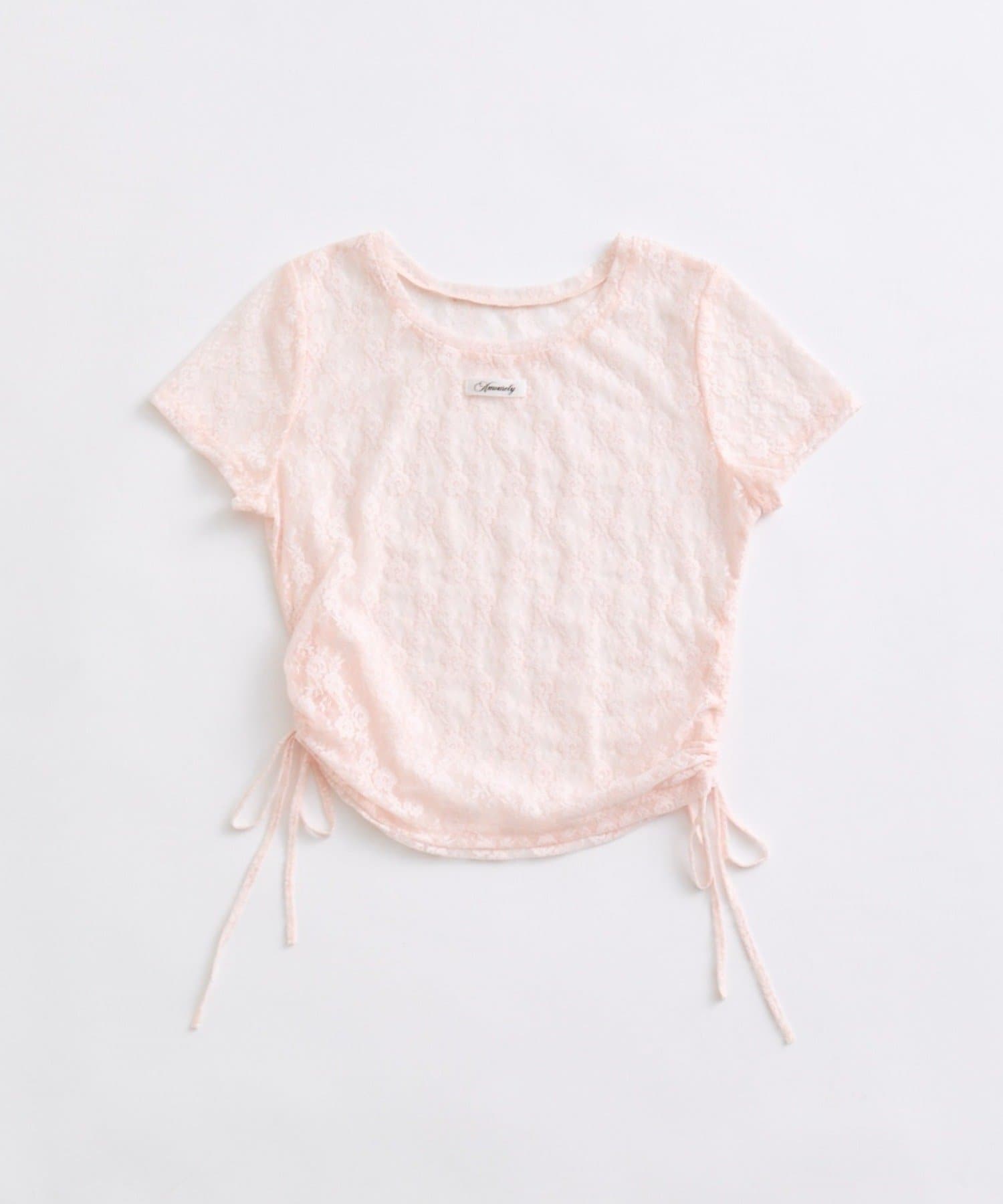OLIVE des OLIVE(オリーブ デ オリーブ) レースドロストTシャツ