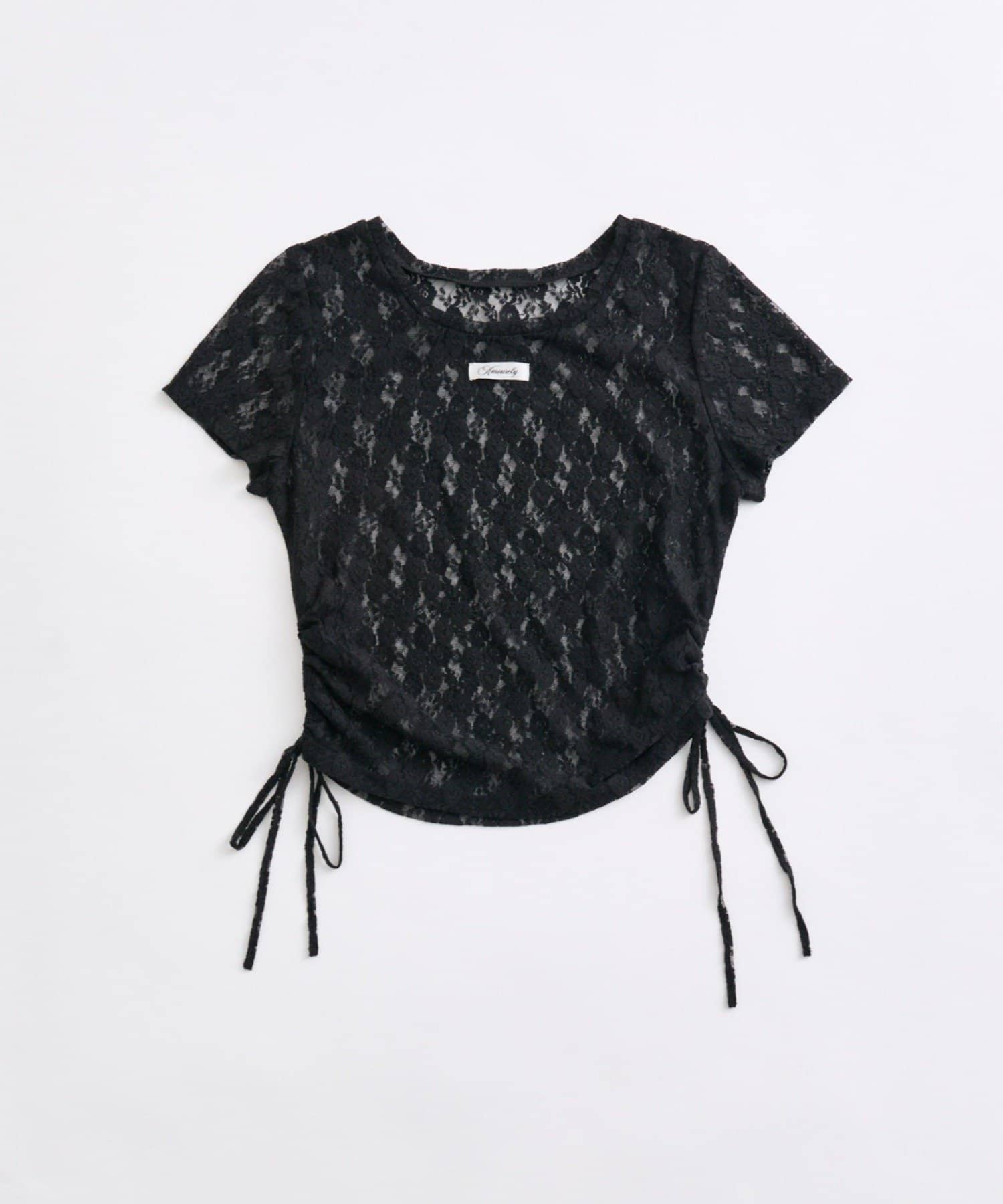 OLIVE des OLIVE(オリーブ デ オリーブ) レースドロストTシャツ