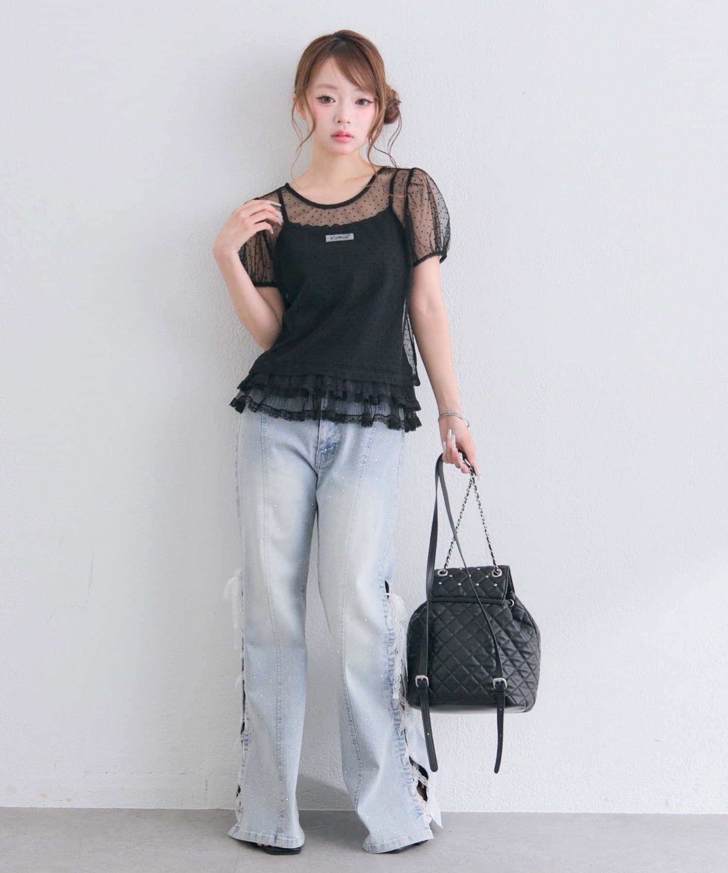 OLIVE des OLIVE(オリーブ デ オリーブ) シアトップスキャミセット