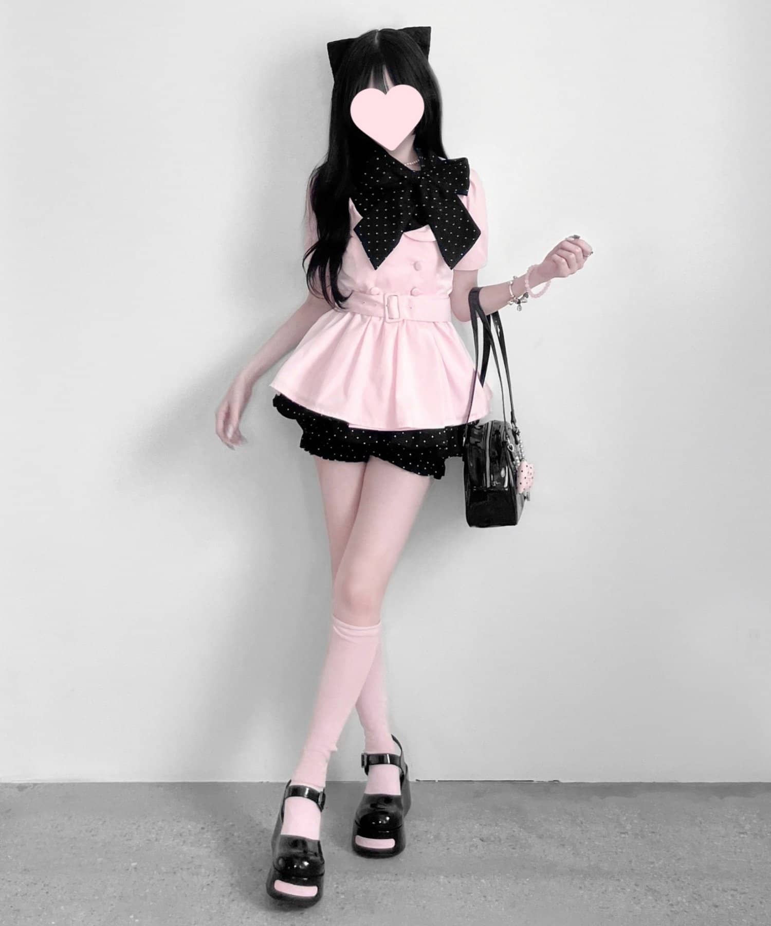OLIVE des OLIVE(オリーブ デ オリーブ) 【インフルエンサー企画】miko dot balloon skirt pants