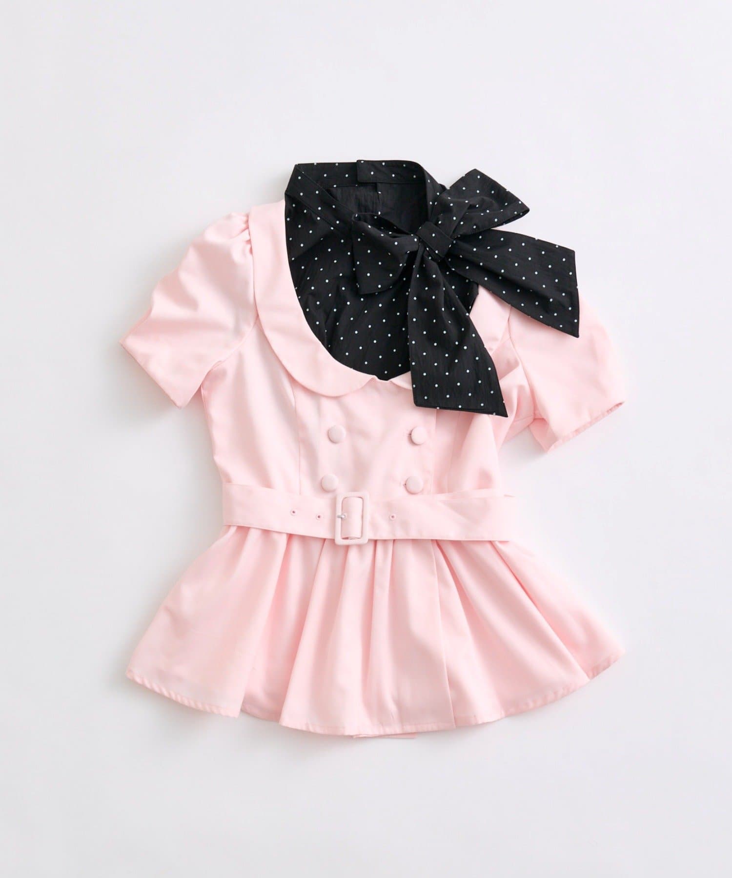 OLIVE des OLIVE(オリーブ デ オリーブ) 【インフルエンサー企画】miko ribbon peplum jacket