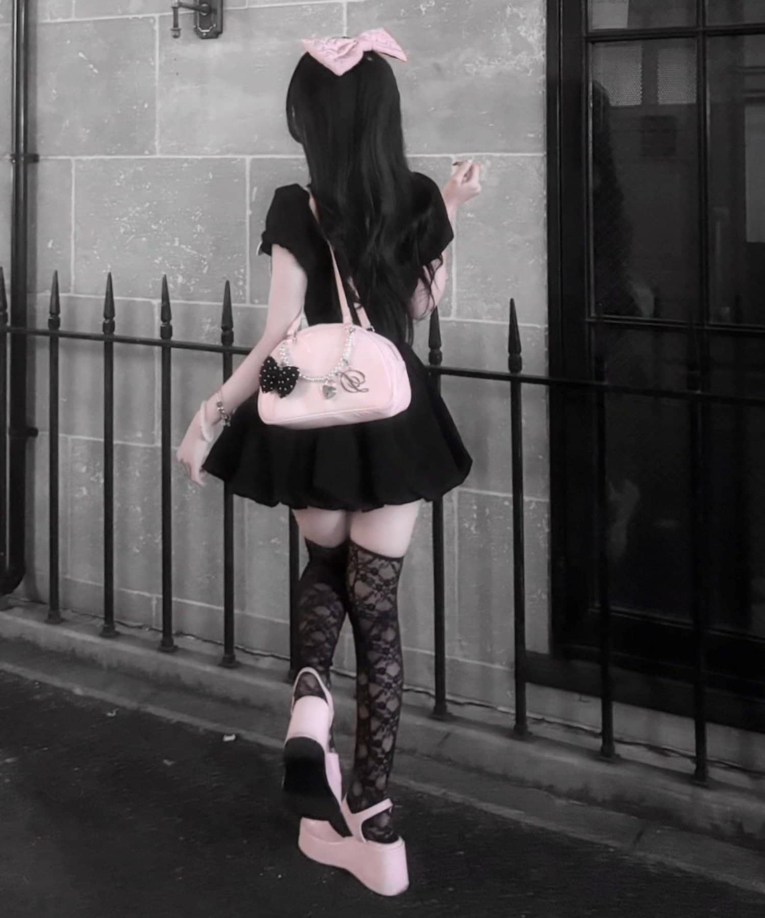 OLIVE des OLIVE(オリーブ デ オリーブ) 【インフルエンサー企画】miko ribbon balloon dress