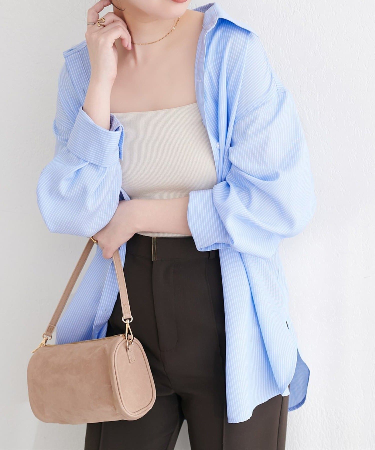 NICE CLAUP / OLIVE des OLIVE OUTLET(ナイスクラップ  / オリーブ デ オリーブ アウトレット) 【natural couture】マルチウェイシャツ