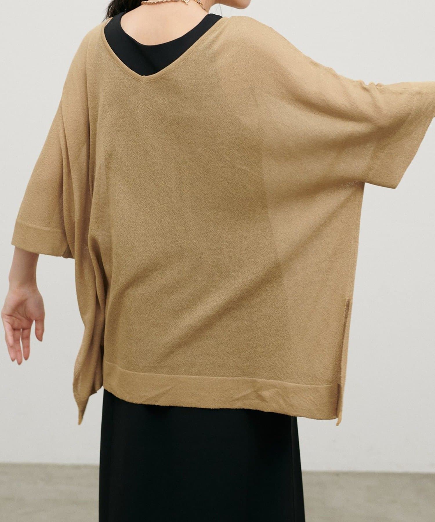 NICE CLAUP / OLIVE des OLIVE OUTLET(ナイスクラップ  / オリーブ デ オリーブ アウトレット) 【LARUTA】シアーボートネックニットプルオーバー