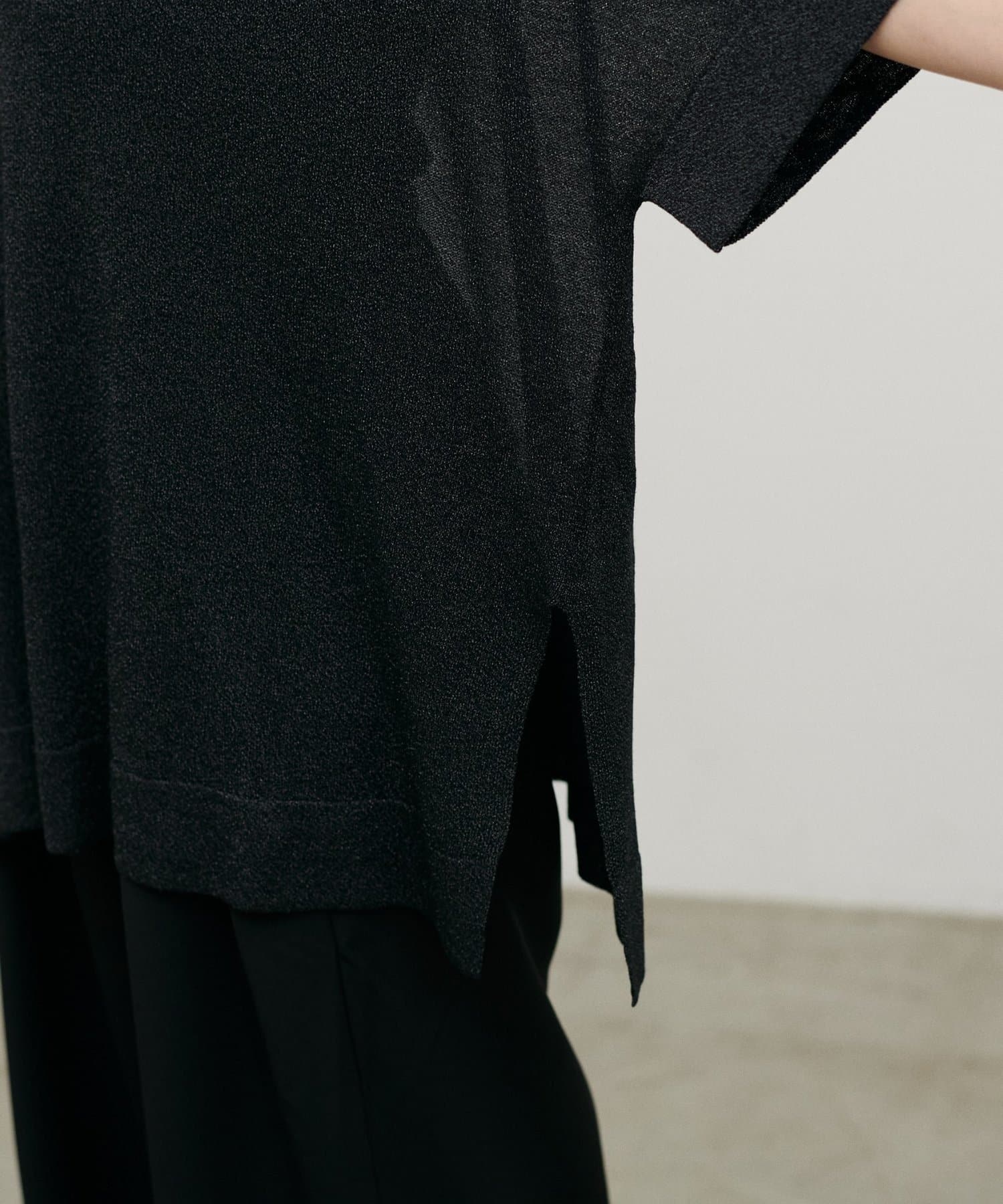 NICE CLAUP / OLIVE des OLIVE OUTLET(ナイスクラップ  / オリーブ デ オリーブ アウトレット) 【LARUTA】シアーボートネックニットプルオーバー