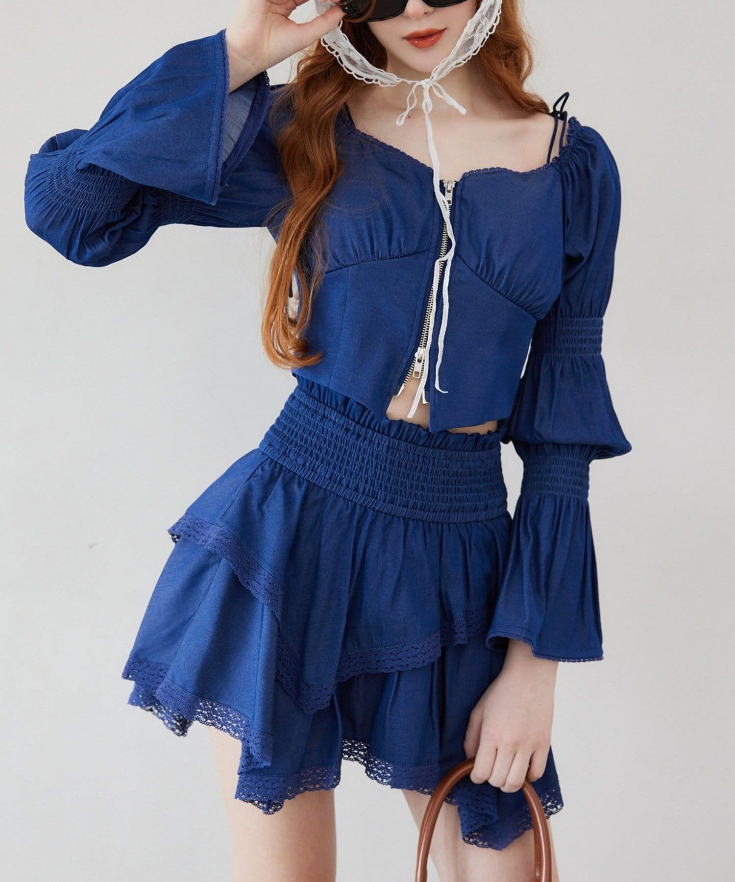 NICE CLAUP / OLIVE des OLIVE OUTLET(ナイスクラップ  / オリーブ デ オリーブ アウトレット) 【Seemi.】コットンレースミニ