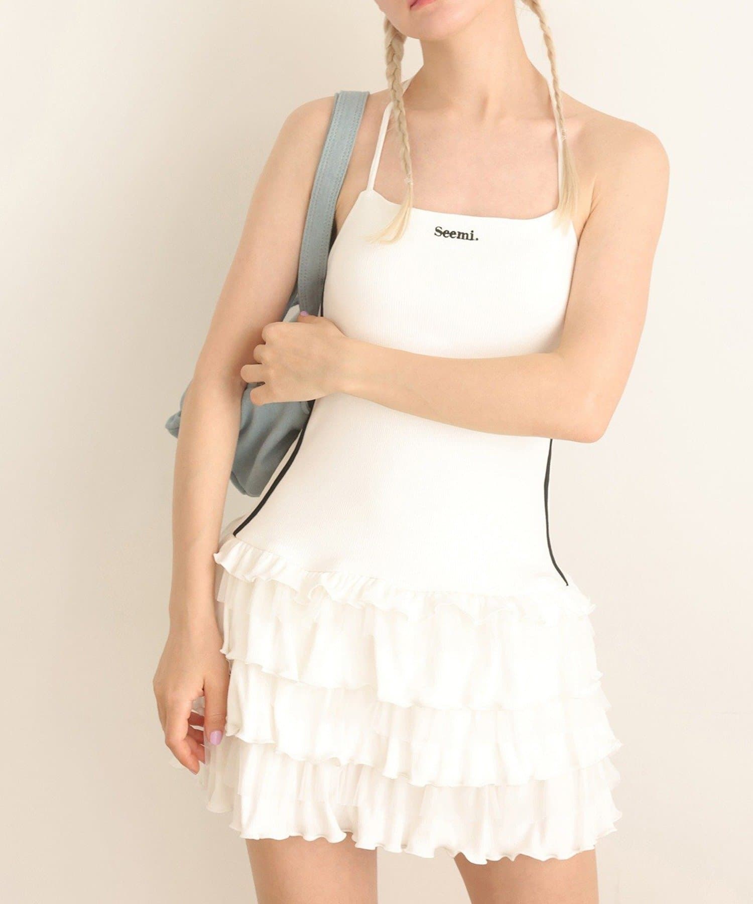 NICE CLAUP / OLIVE des OLIVE OUTLET(ナイスクラップ  / オリーブ デ オリーブ アウトレット) 【Seemi】キャミチュニック