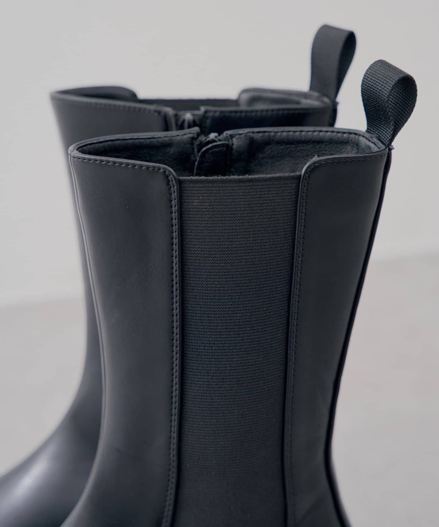 NICE CLAUP / OLIVE des OLIVE OUTLET(ナイスクラップ  / オリーブ デ オリーブ アウトレット) 【RMAF】ミドル丈レースアップサイドゴアブーツ