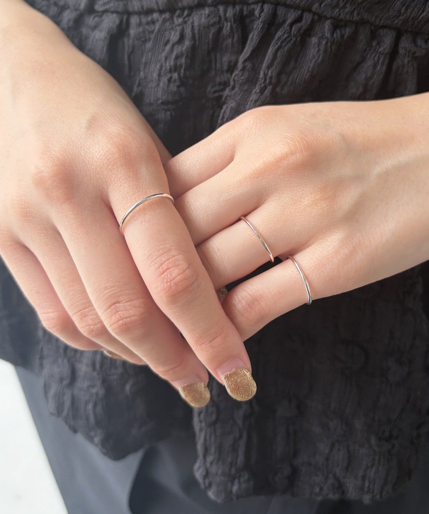 Lattice(ラティス) ＜ステンレス＞シンプルリングセット(3P)