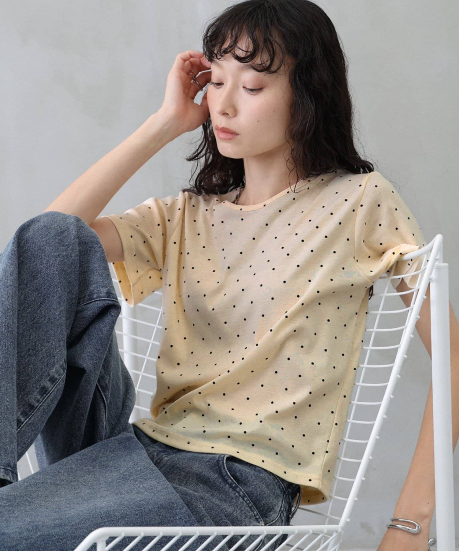 COLONY 2139(コロニー トゥーワンスリーナイン) ドット柄Tシャツ
