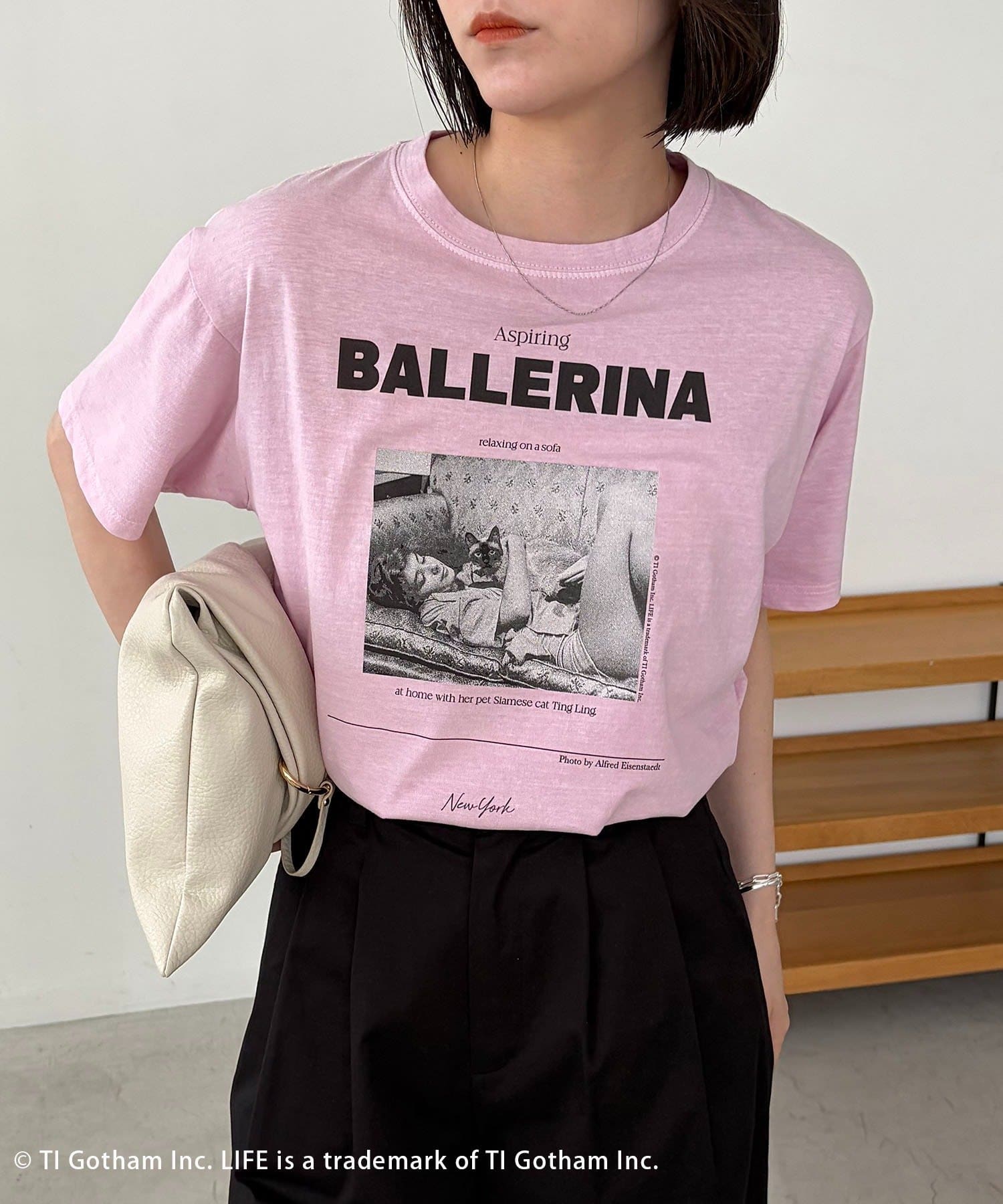 CAPRICIEUX LE'MAGE(カプリシュレマージュ) 〈GOOD ROCK SPEED〉BALLERINA PHOTO Tシャツ