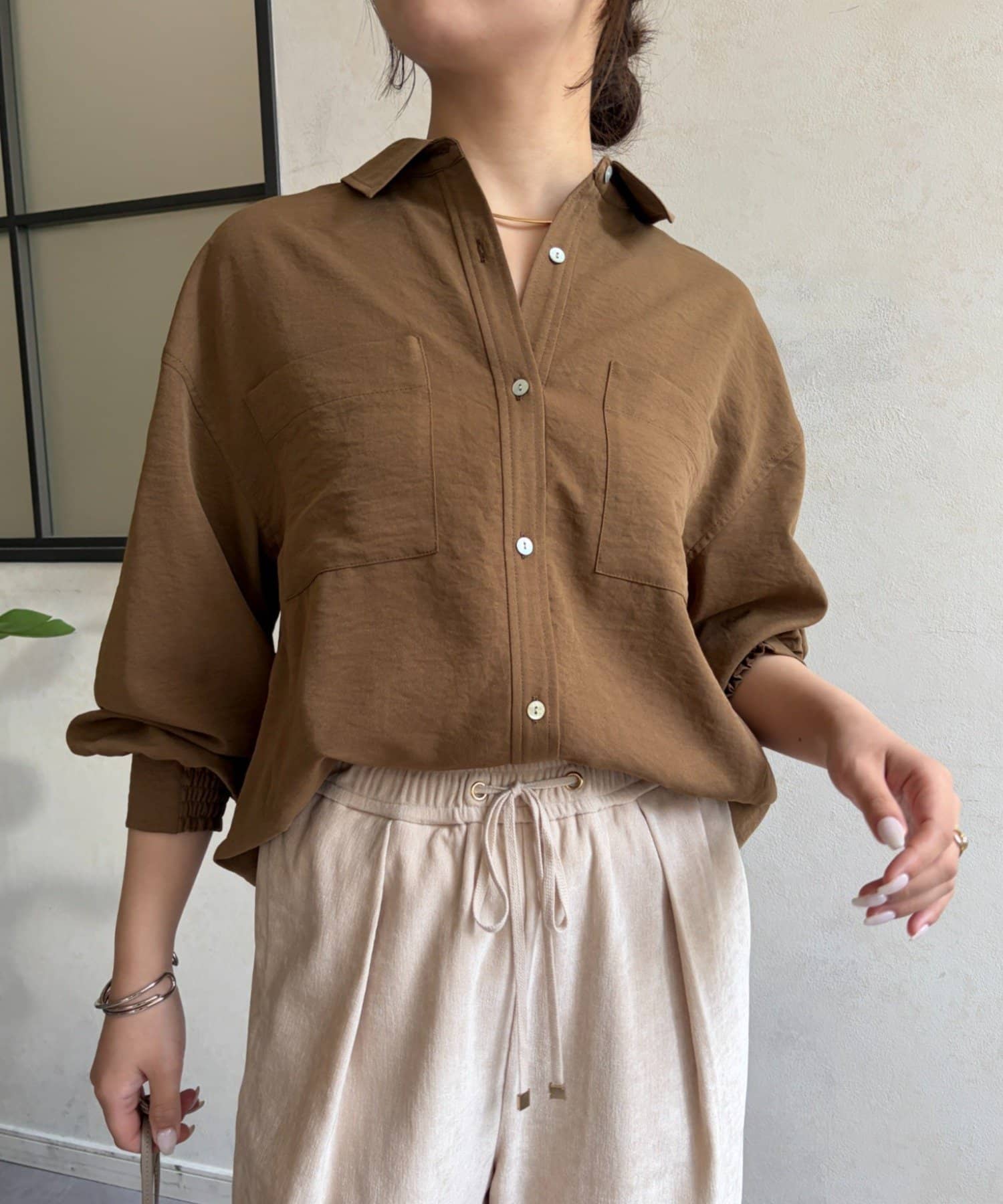 Jena　espace merveilleux(ジェナ　エスパスメルヴェイユ) トロミタックインシャツ