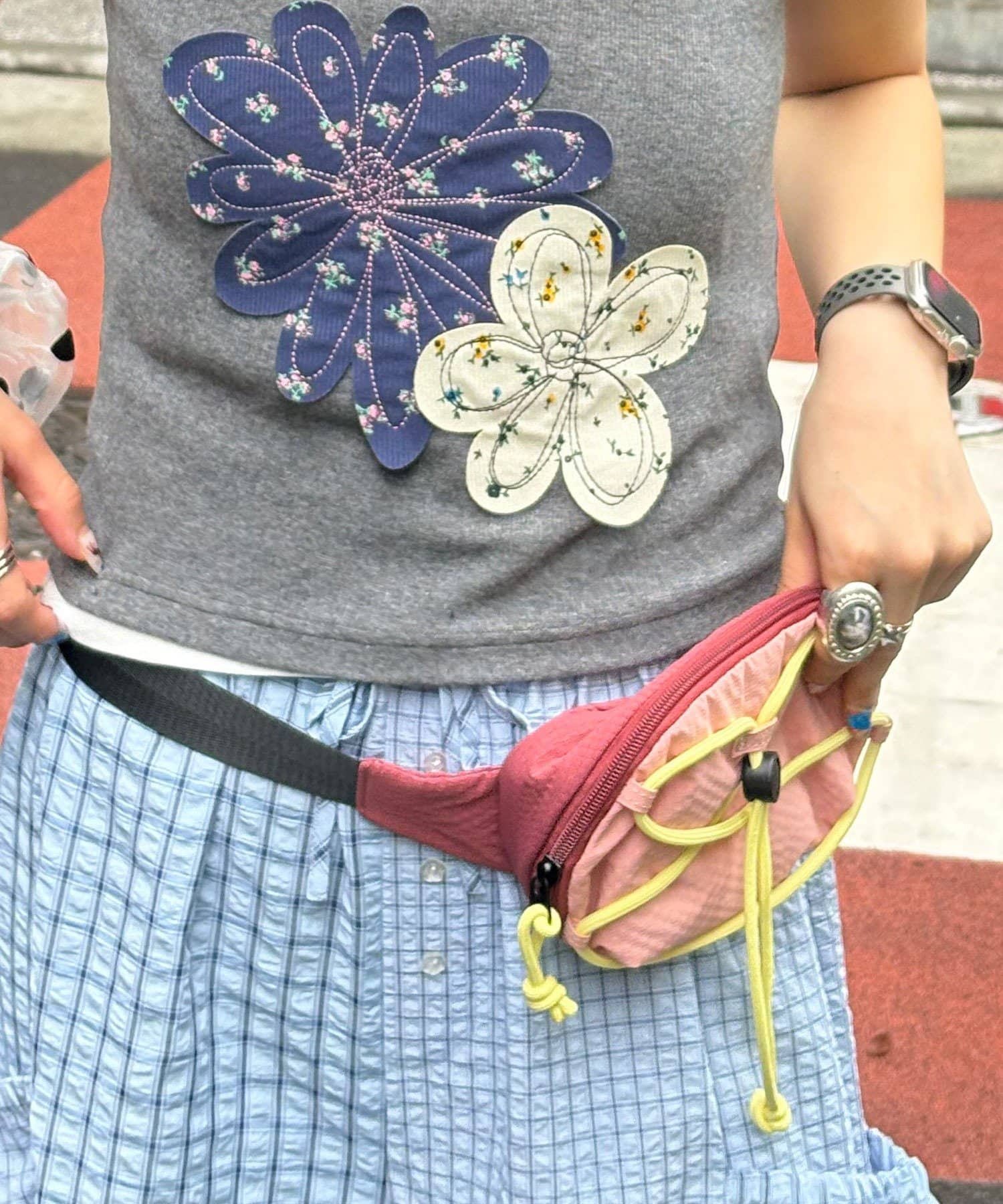 CIAOPANIC(チャオパニック) バイカラーコードウエストBAG
