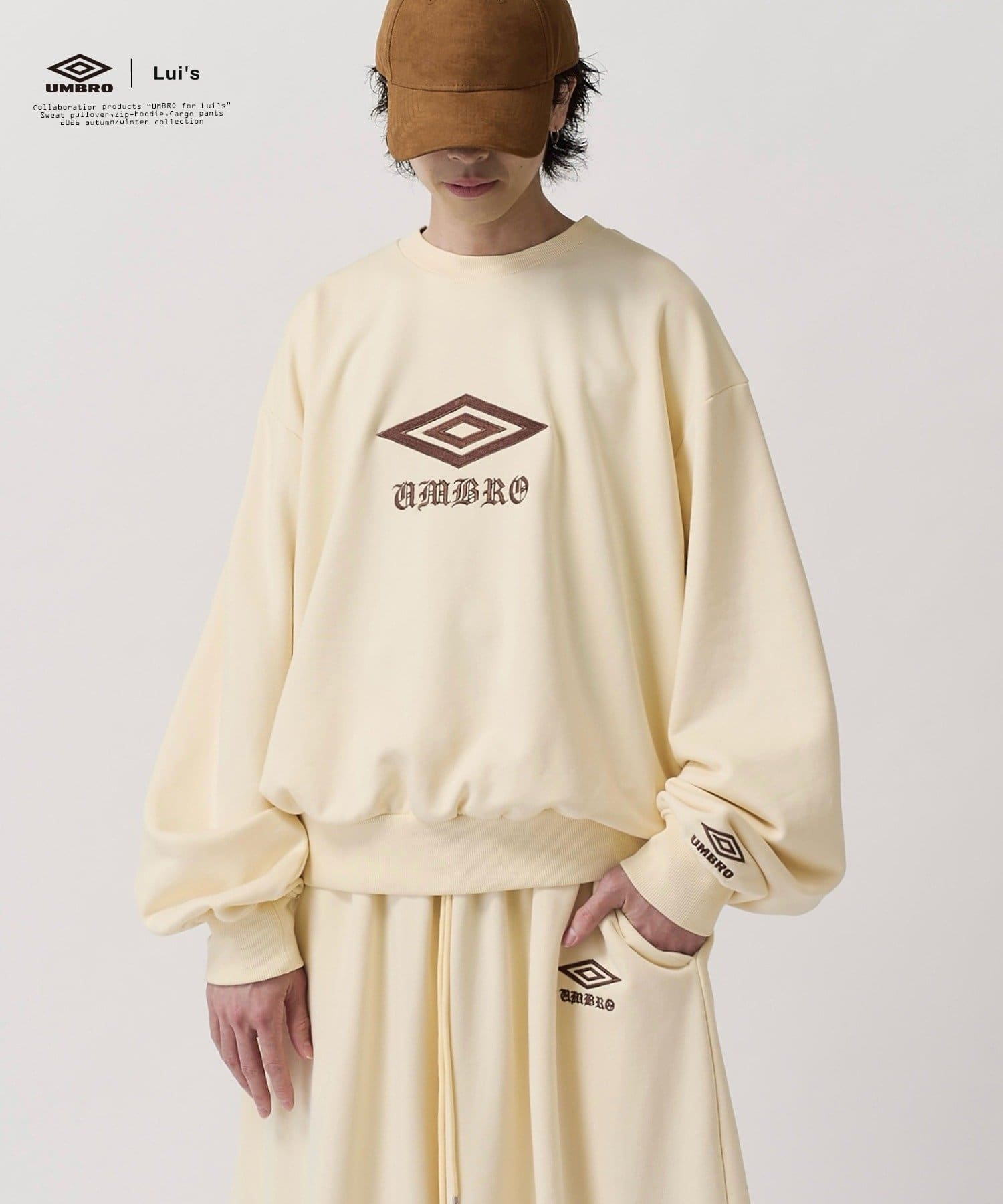 Lui's(ルイス) 【UMBRO for Lui's】フェードボリュームスウェットプルオーバー