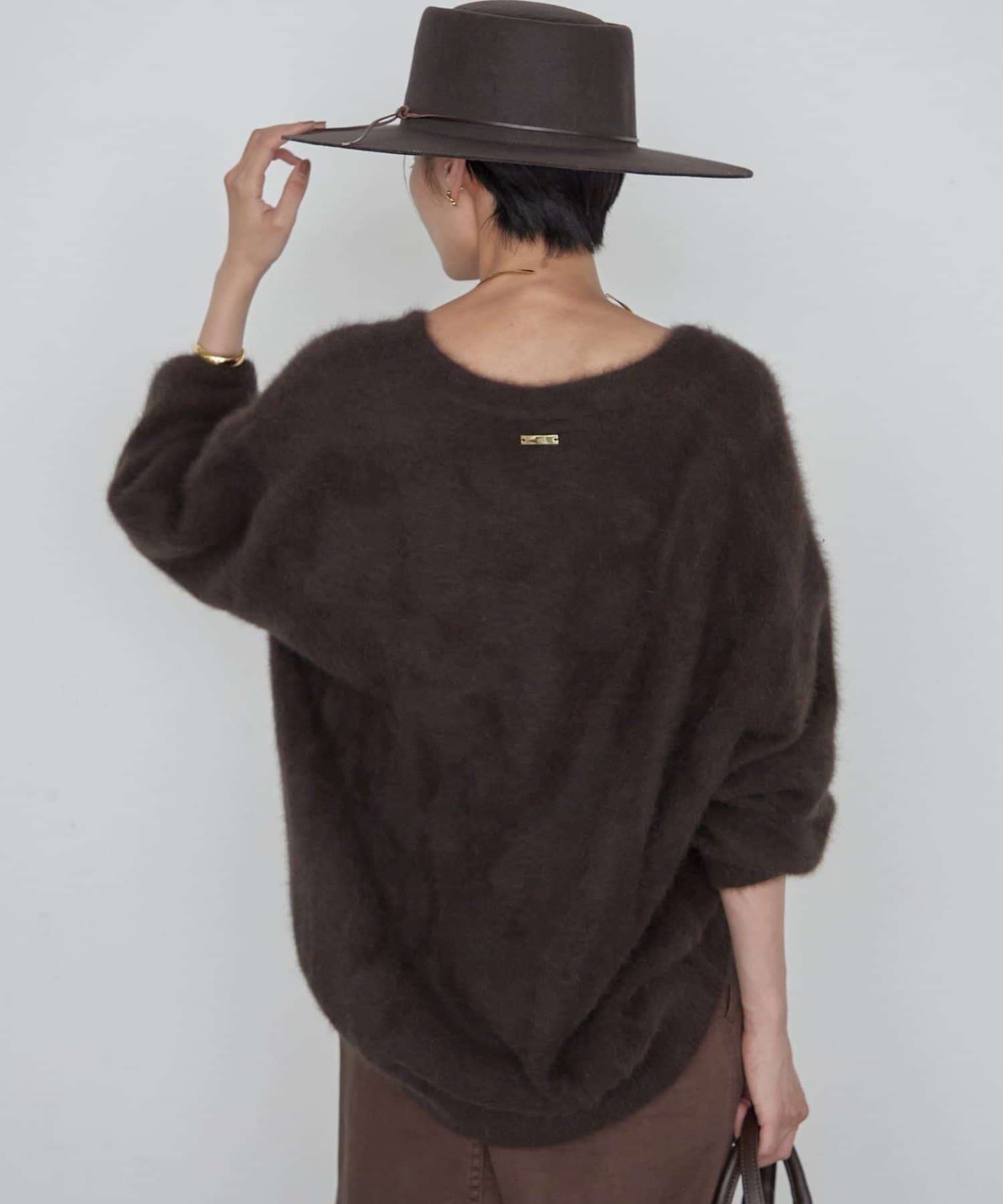 LOUNGEDRESS(ラウンジドレス) 《極上の肌触り》ファーカシミヤVニット