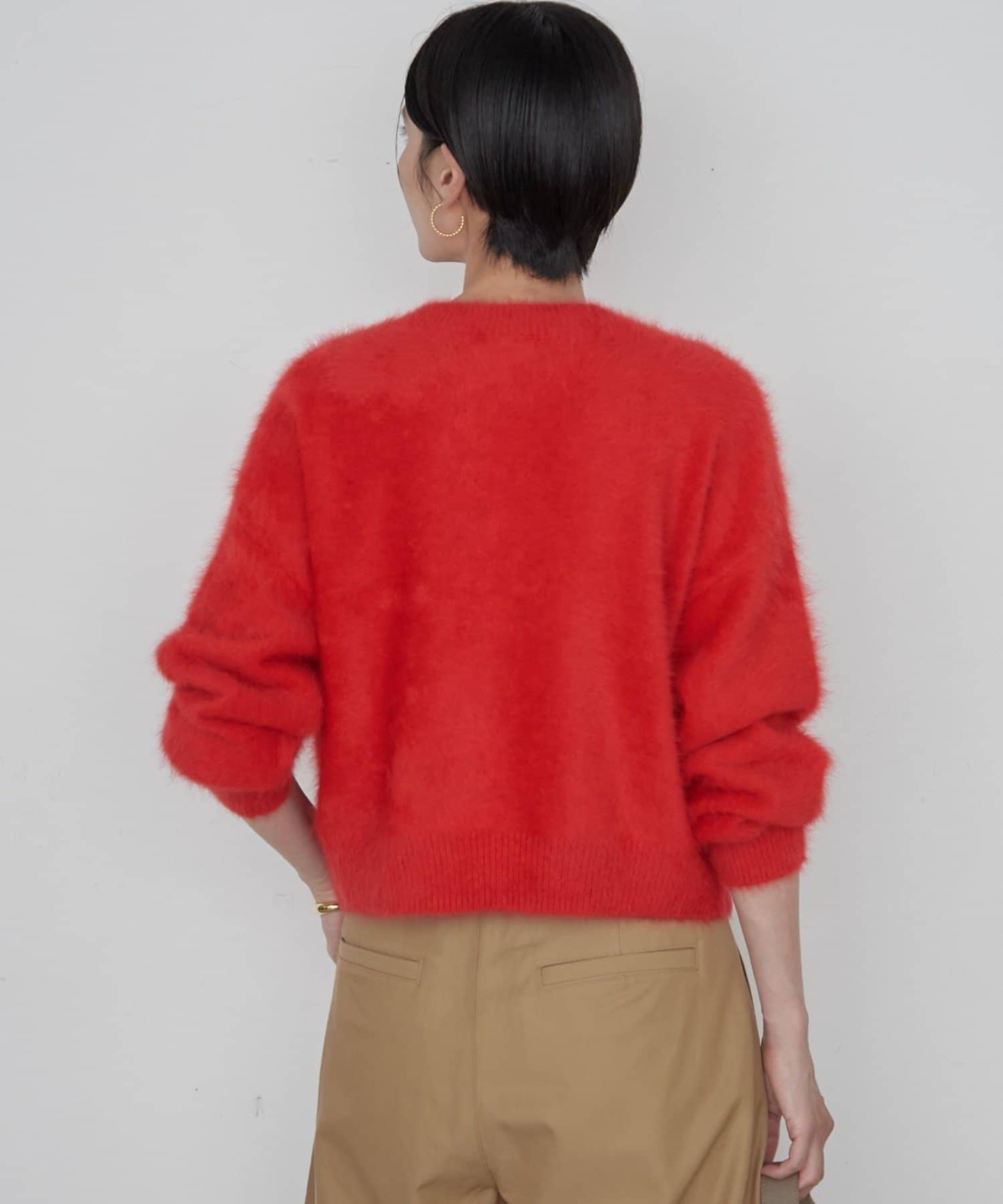LOUNGEDRESS(ラウンジドレス) 《軽やかで上質》ファーカシミヤミンクライクカーディガン