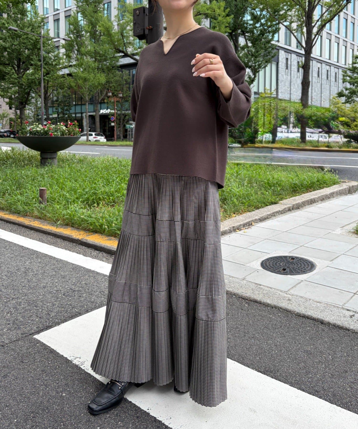 Jena　espace merveilleux(ジェナ　エスパスメルヴェイユ) ティアードプリーツスカート