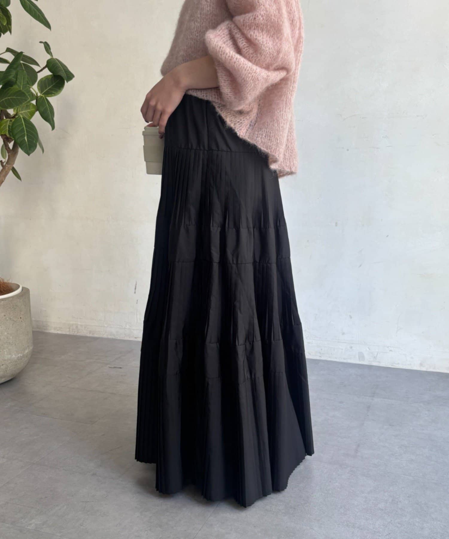Jena　espace merveilleux(ジェナ　エスパスメルヴェイユ) ティアードプリーツスカート