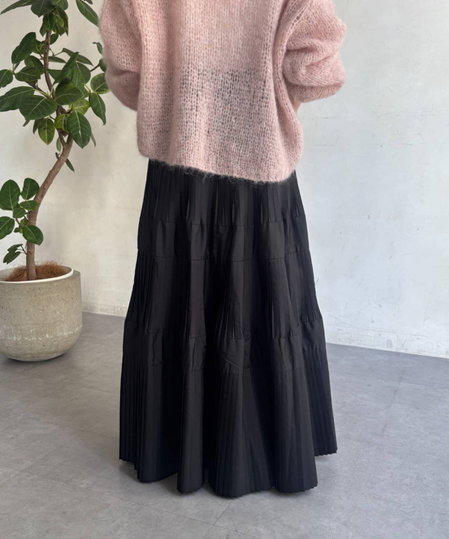 Jena　espace merveilleux(ジェナ　エスパスメルヴェイユ) ティアードプリーツスカート