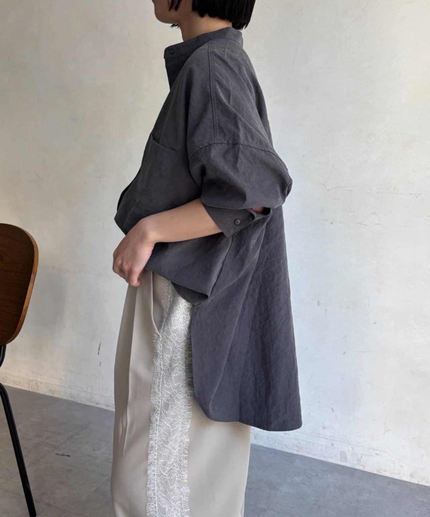 Jena　espace merveilleux(ジェナ　エスパスメルヴェイユ) ピーチスキンシャツ