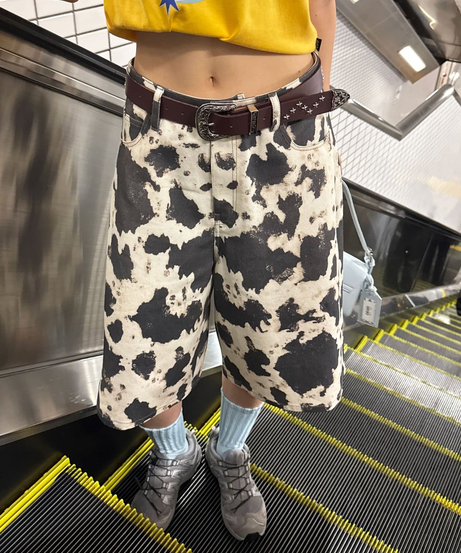 アニマル柄ハーフワイドパンツ | CIAOPANIC(チャオパニック)レディース
