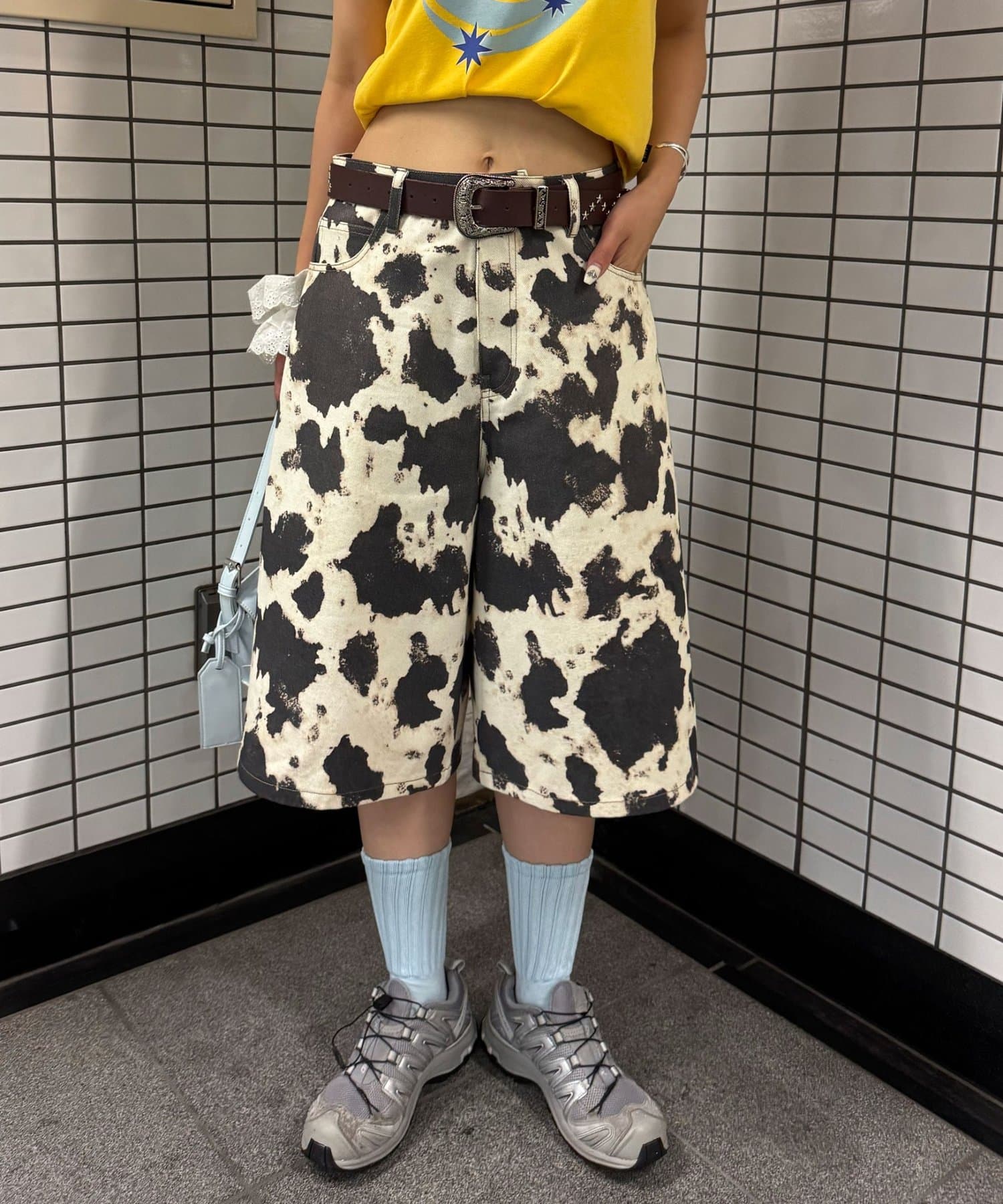 アニマル柄ハーフワイドパンツ | CIAOPANIC(チャオパニック)レディース
