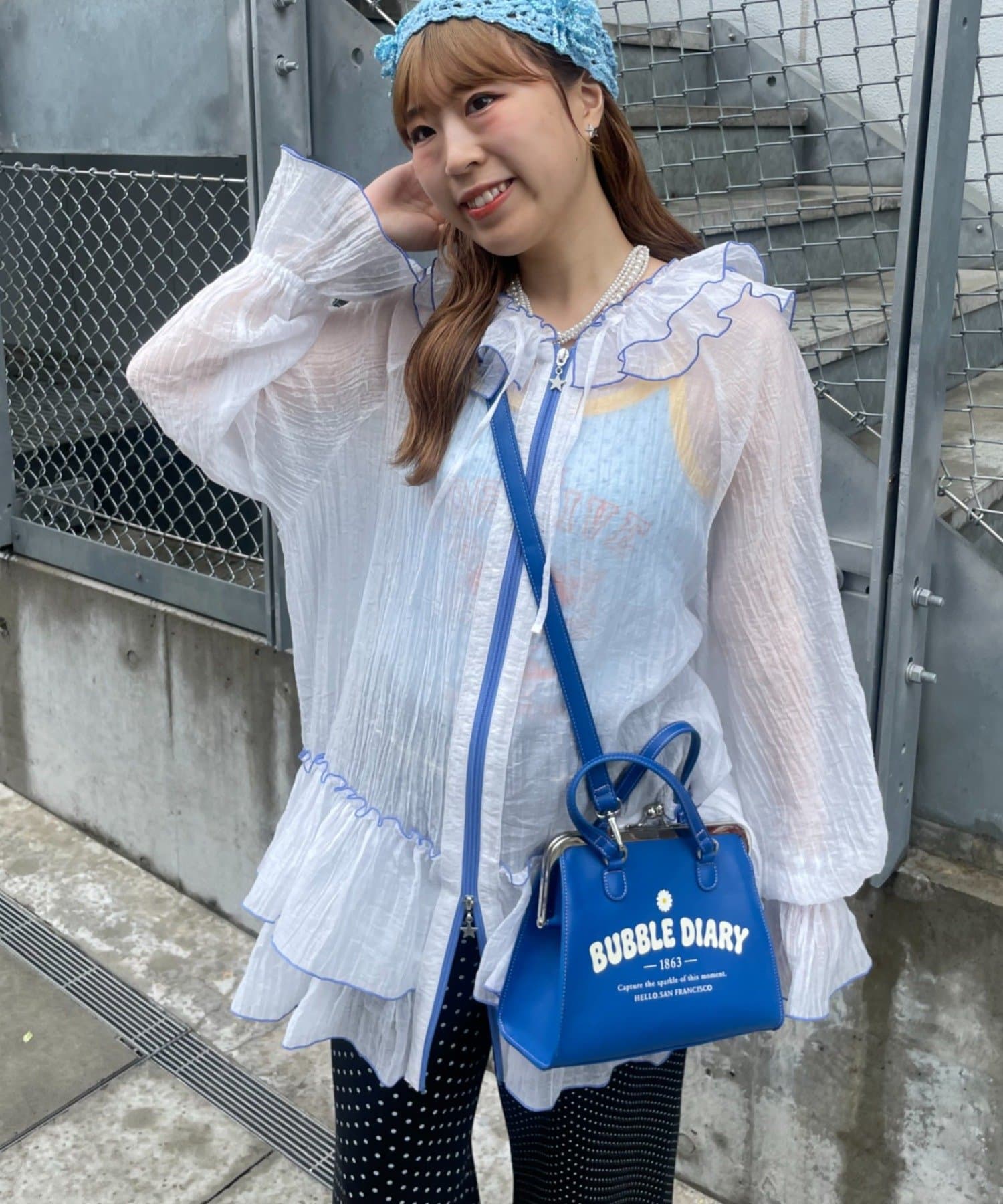 CIAOPANIC TYPY(チャオパニックティピー) 【HELLO.SANFRANCISCO】マーガレットロゴがま口ショルダー