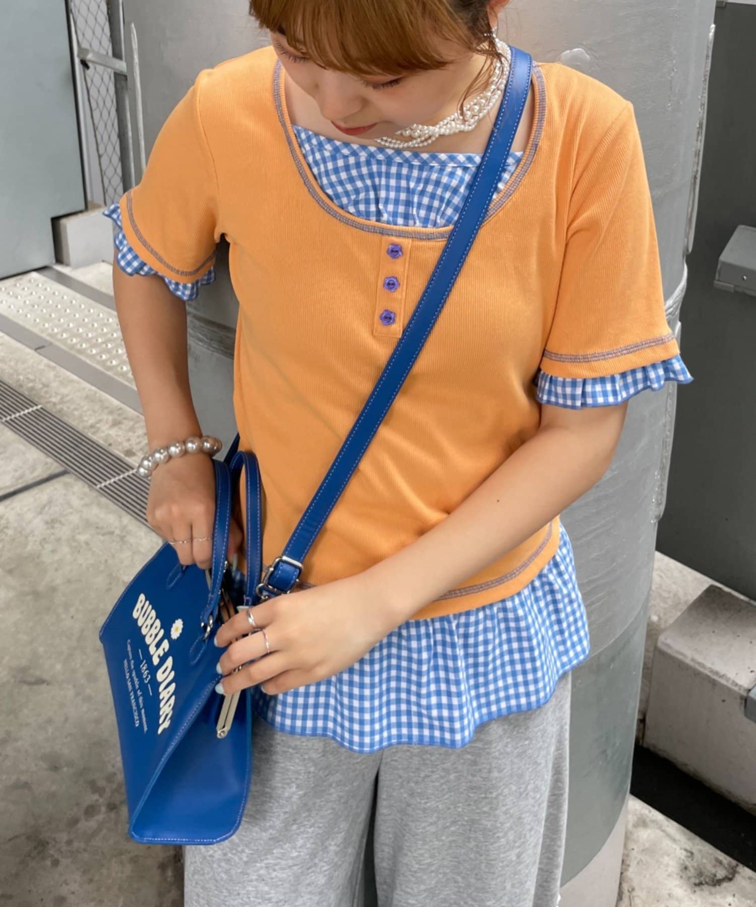 CIAOPANIC TYPY(チャオパニックティピー) 【HELLO.SANFRANCISCO】マーガレットロゴがま口ショルダー