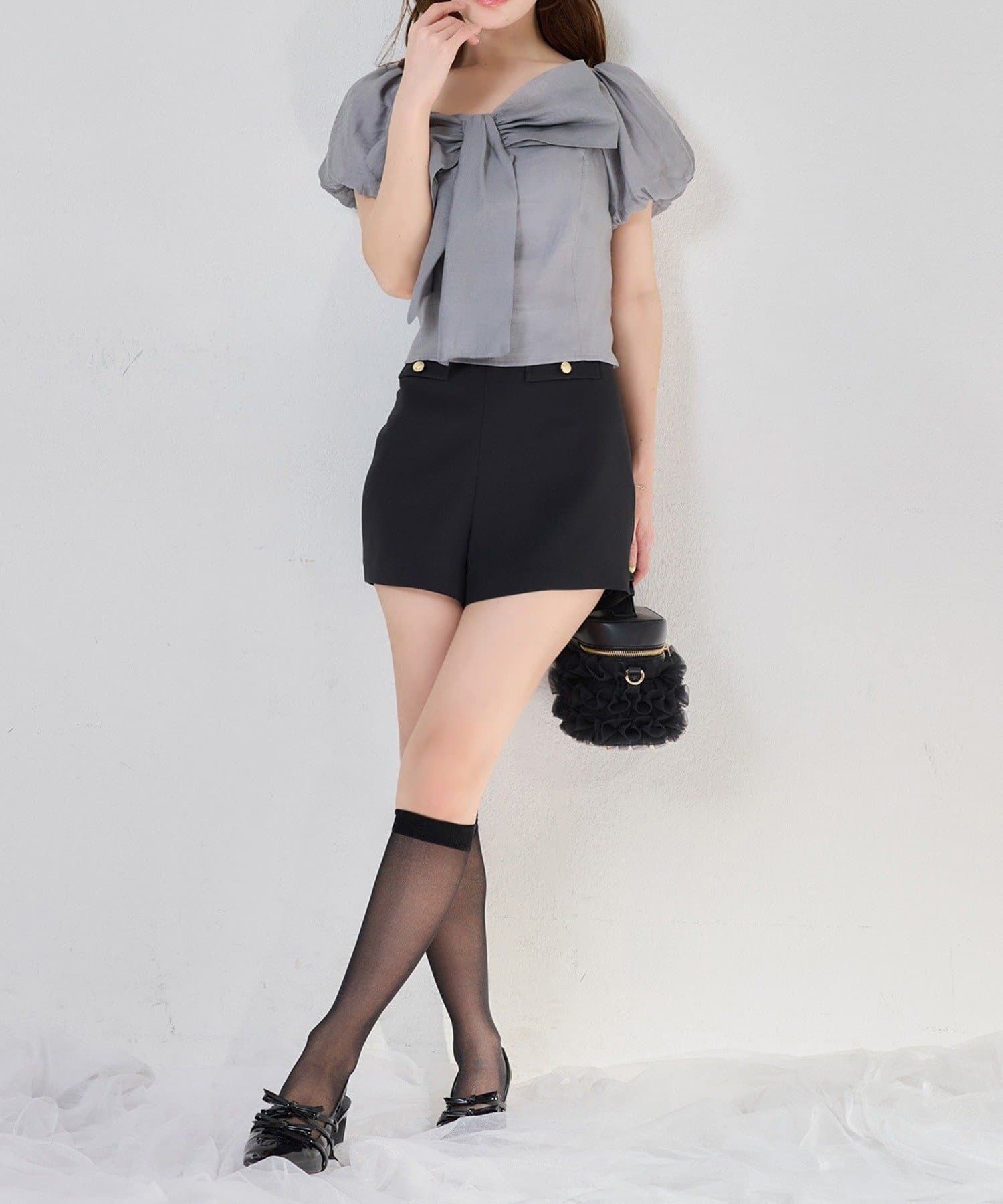 NICE CLAUP / OLIVE des OLIVE OUTLET(ナイスクラップ  / オリーブ デ オリーブ アウトレット) 【one after another】ビッグリボンブラウス