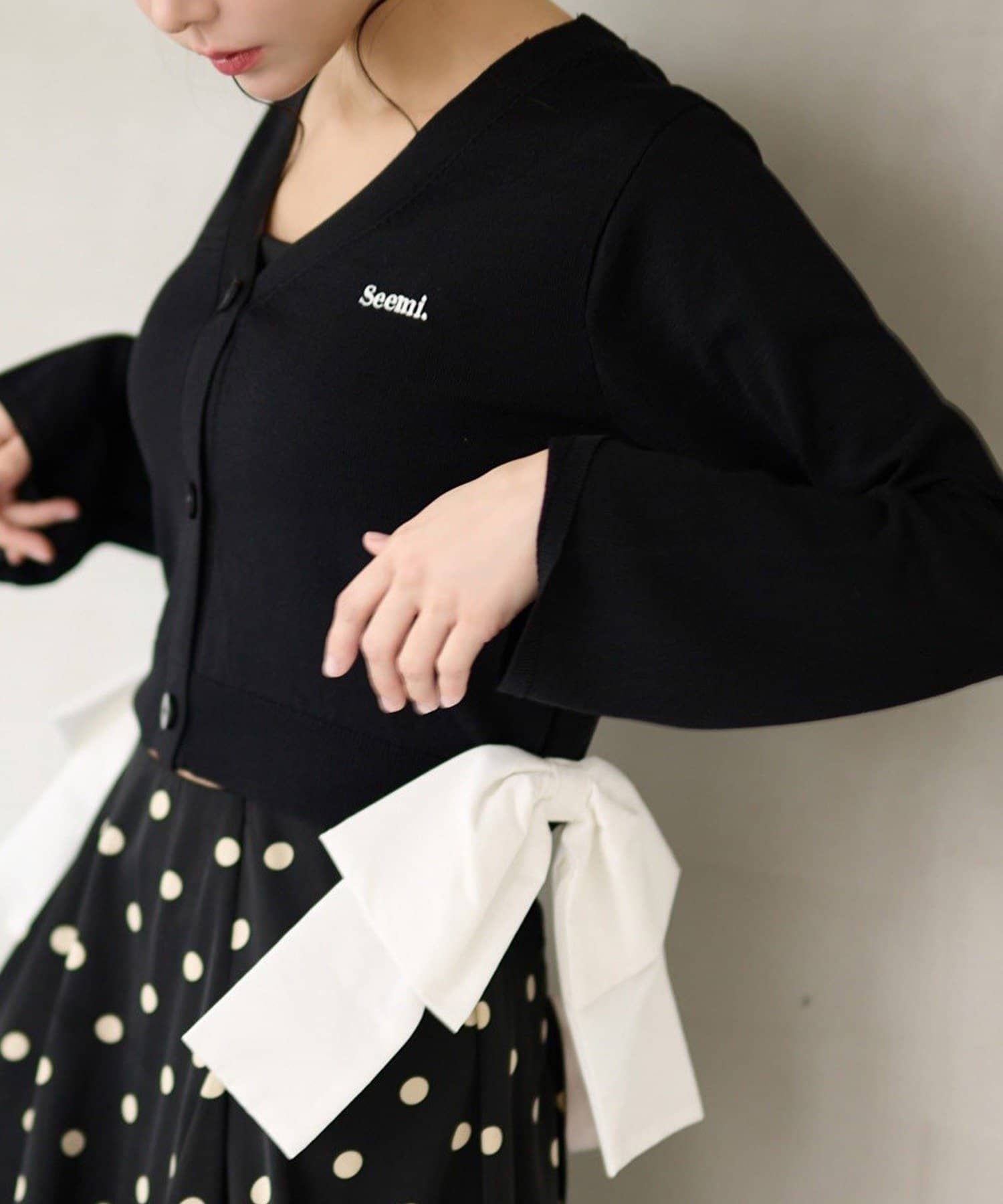 NICE CLAUP / OLIVE des OLIVE OUTLET(ナイスクラップ  / オリーブ デ オリーブ アウトレット) 【Seemi】カーデ