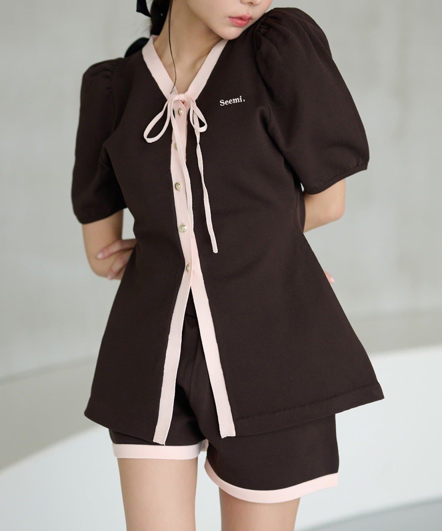 NICE CLAUP / OLIVE des OLIVE OUTLET(ナイスクラップ  / オリーブ デ オリーブ アウトレット) 【Seemi】ニットセットアップ