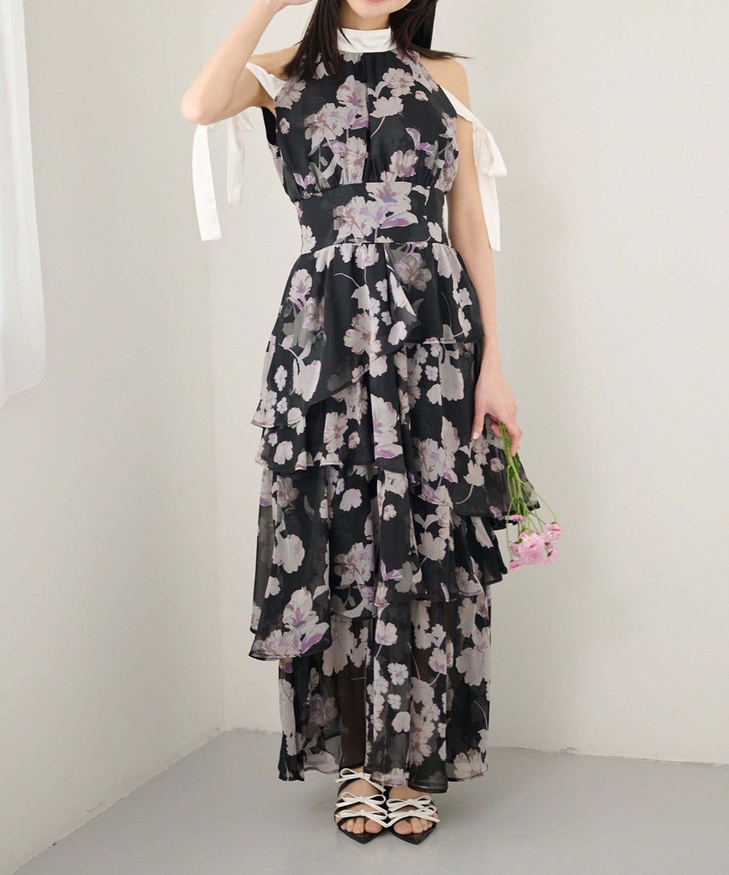 NICE CLAUP / OLIVE des OLIVE OUTLET(ナイスクラップ  / オリーブ デ オリーブ アウトレット) 【Seemi】アメスリワンピ