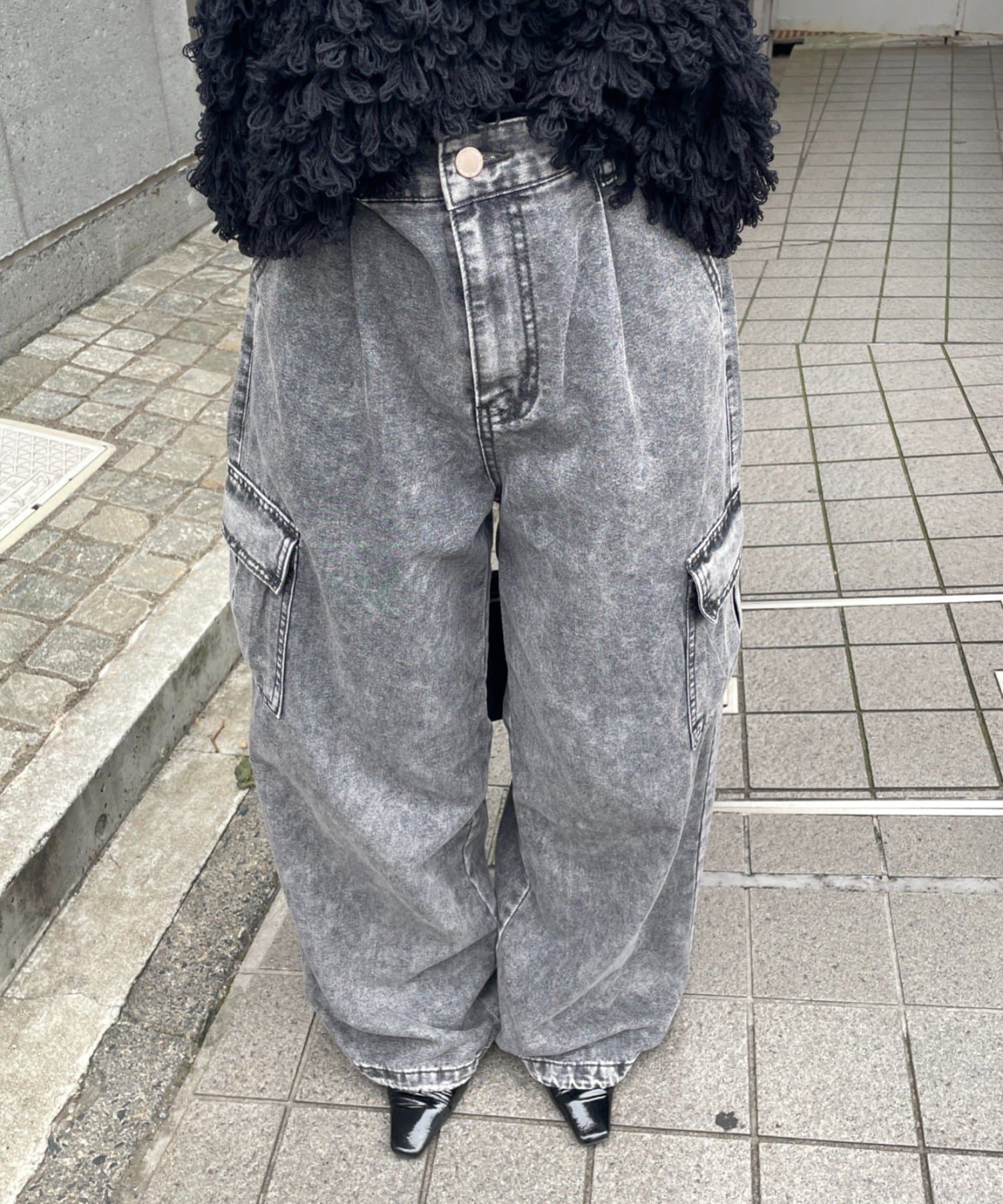 -goocy-(グーシー) デニムカーゴパンツ